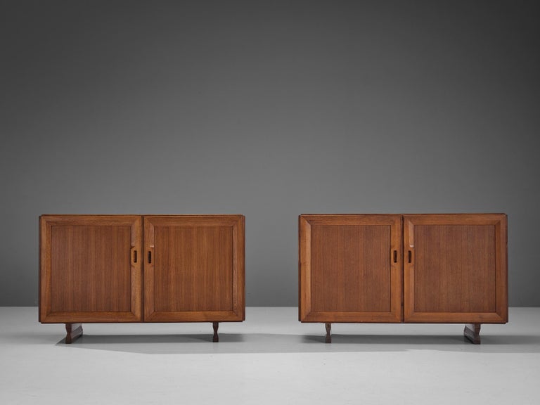 Mid-20th Century Franco Albini for Poggi Pair of Cabinets in Teak For Sale