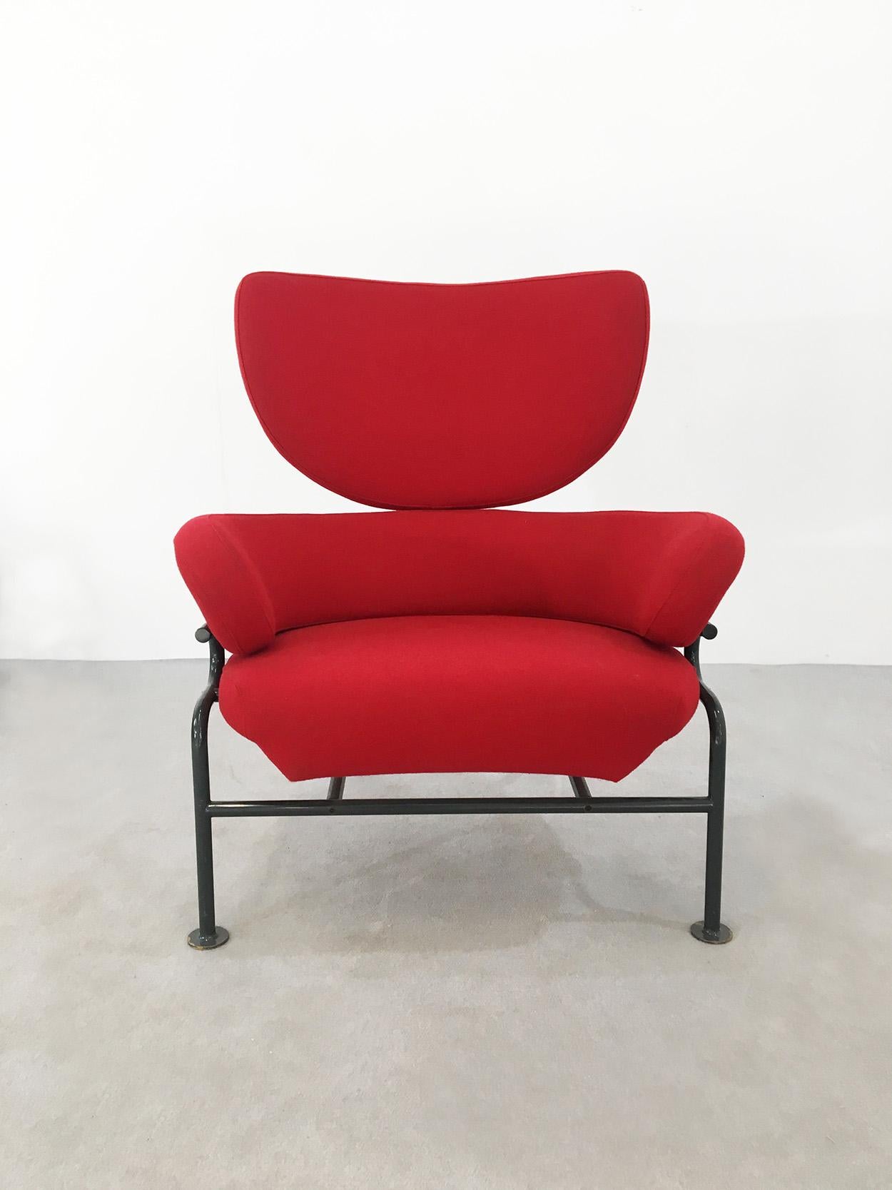 Mid-20th Century Franco Albini for Poggi Pair of 'Tre pezzi PL19' Armchairs