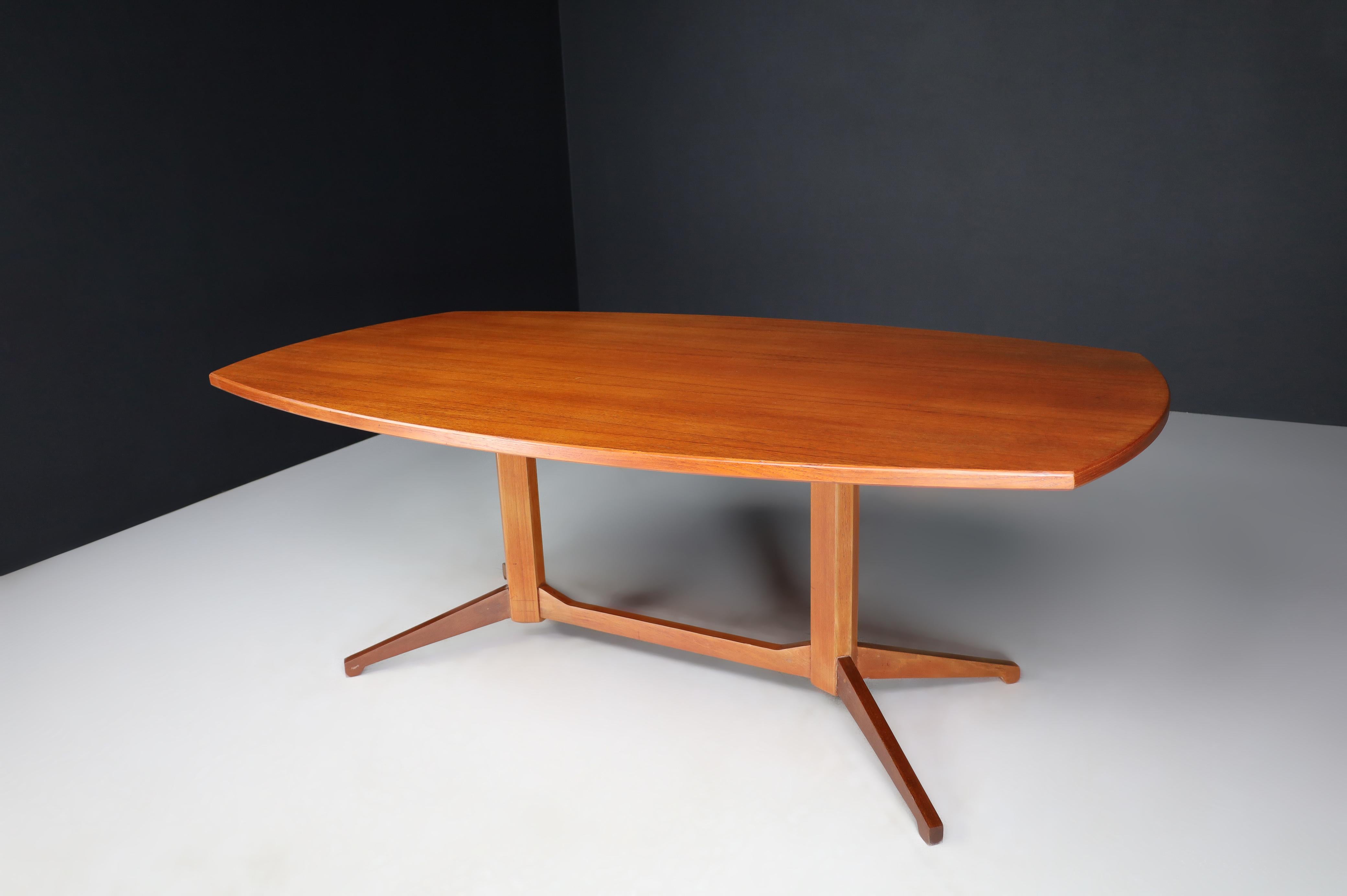 Wood Franco Albini for Poggi Table or Desk, Italy, 1960s For Sale