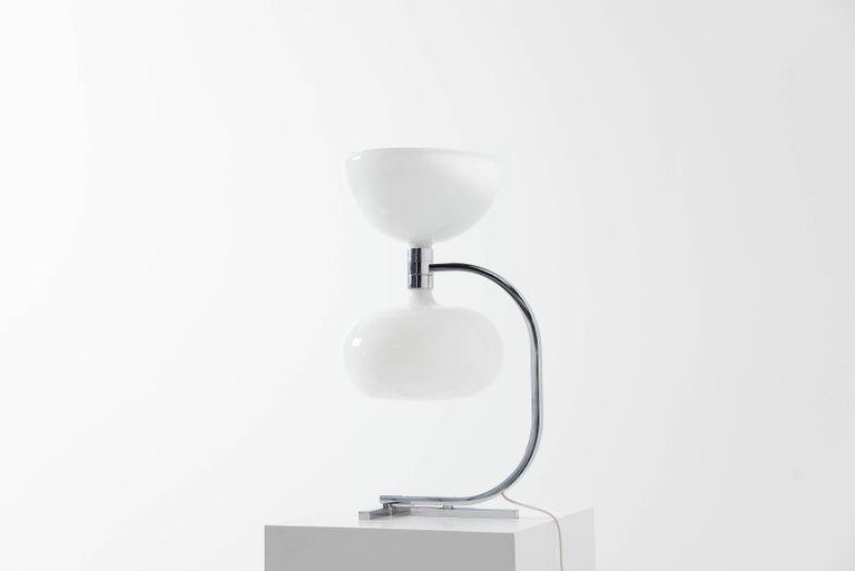 Milk Glass Franco Albini Franca Helg AM/AS Table Lamp Sirrah, 1969