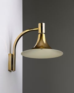 Lampada da parete AMAS di Franco Albini e Franca Helg, Italia, 1969. Raro placcato in oro 24K Ed