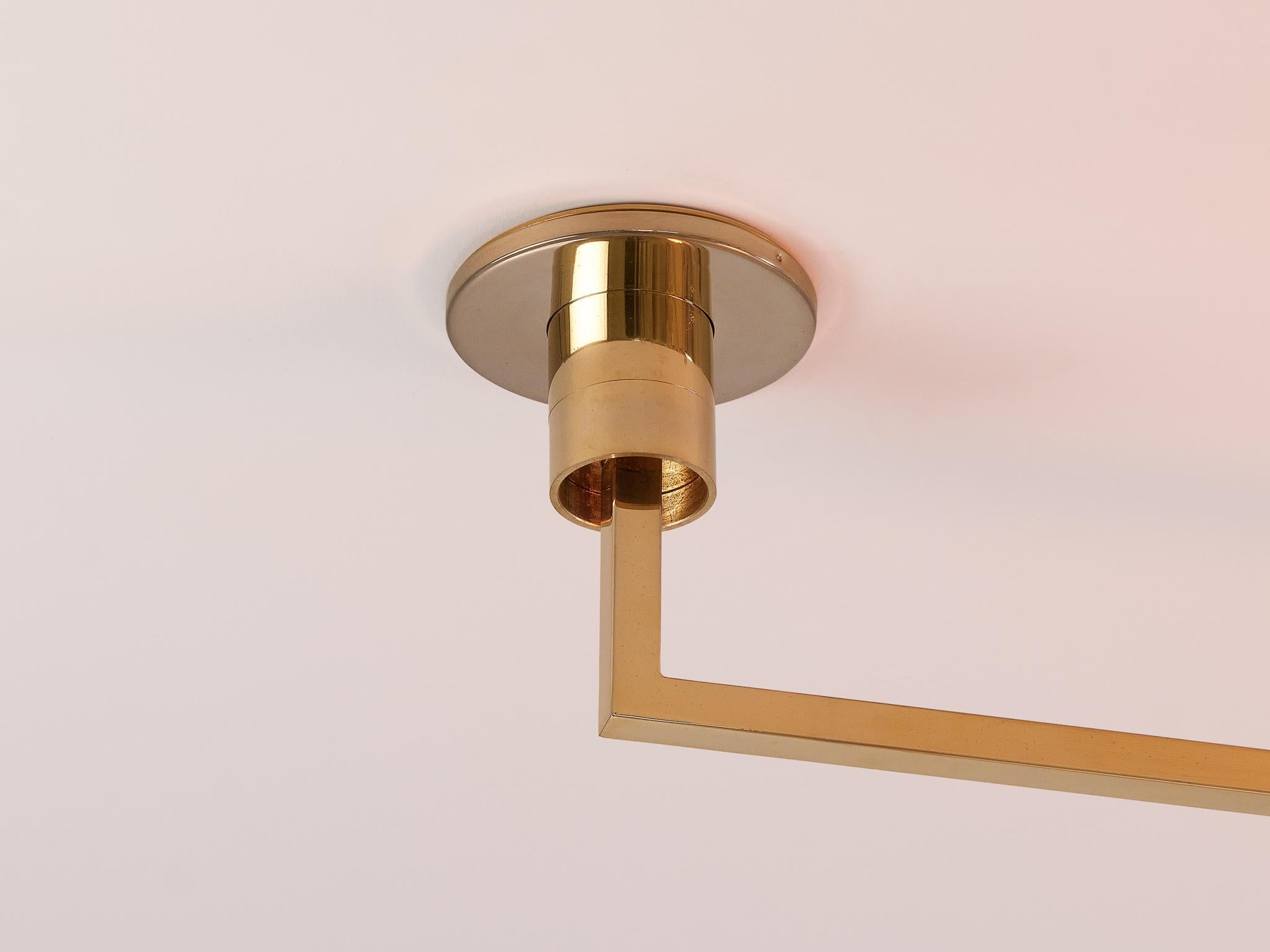 Franco Albini, Franca Helg and Antonio Piva ‘AM/AS’ Pendant Lamp in Brass  For Sale 2