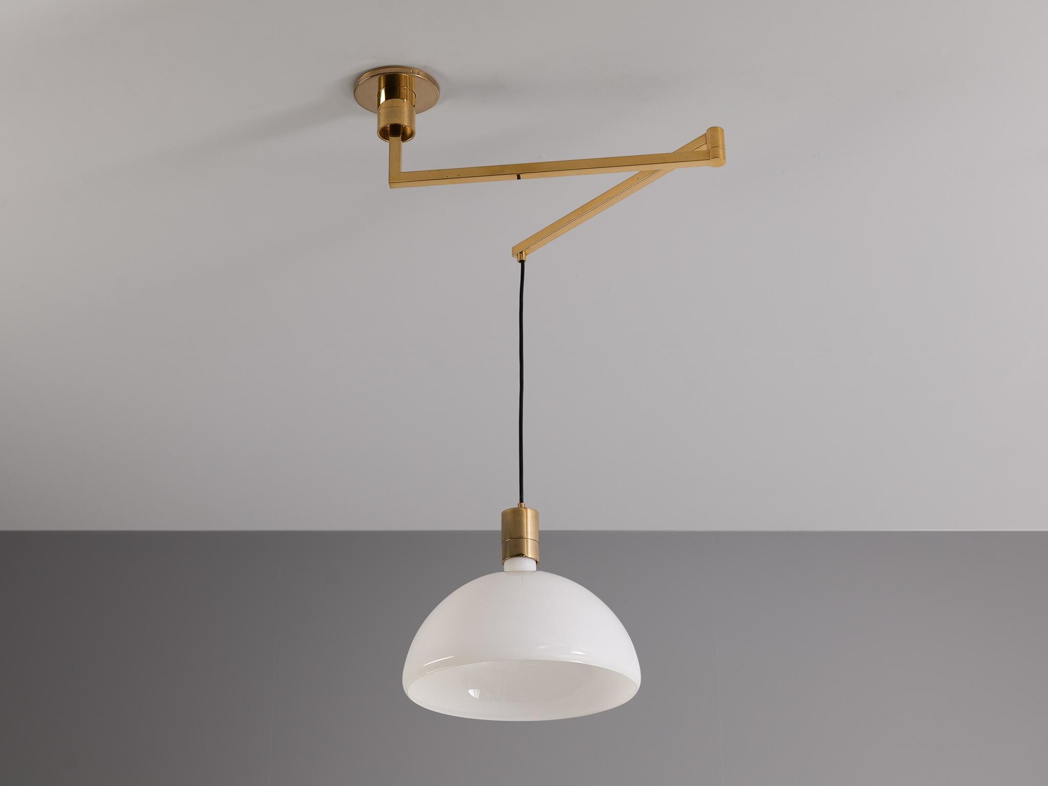 Franco Albini, Franca Helg and Antonio Piva ‘AM/AS’ Pendant Lamp in Brass  For Sale 3
