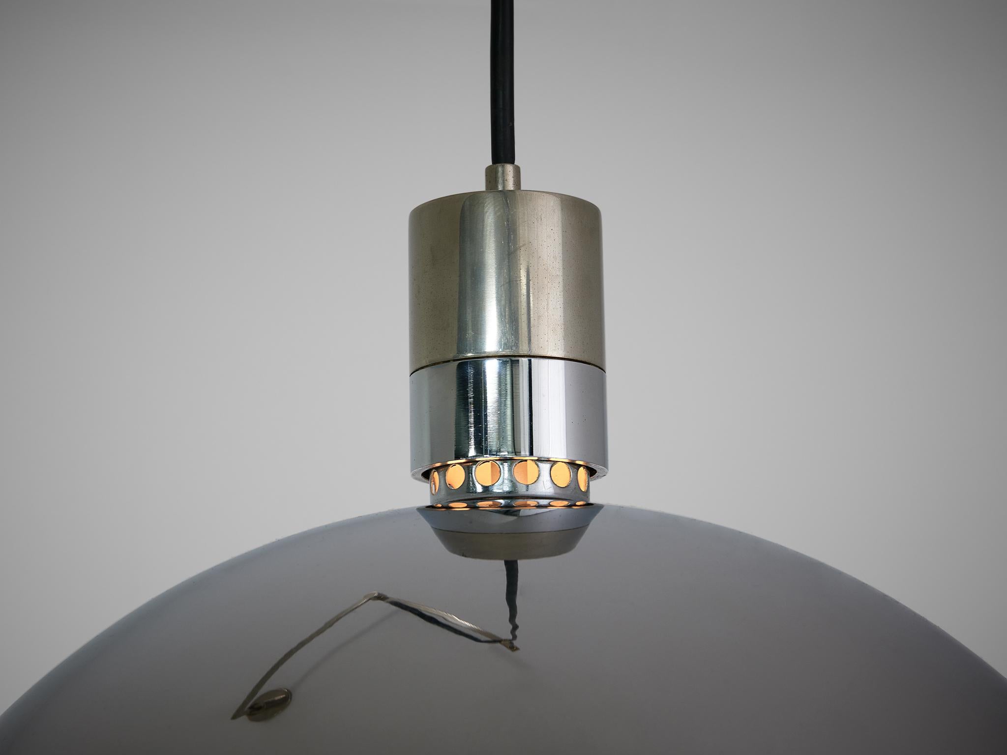 Mid-Century Modern Franco Albini, Franca Helg and Antonio Piva ‘AM/AS’ Pendant Lamp in Metal  For Sale