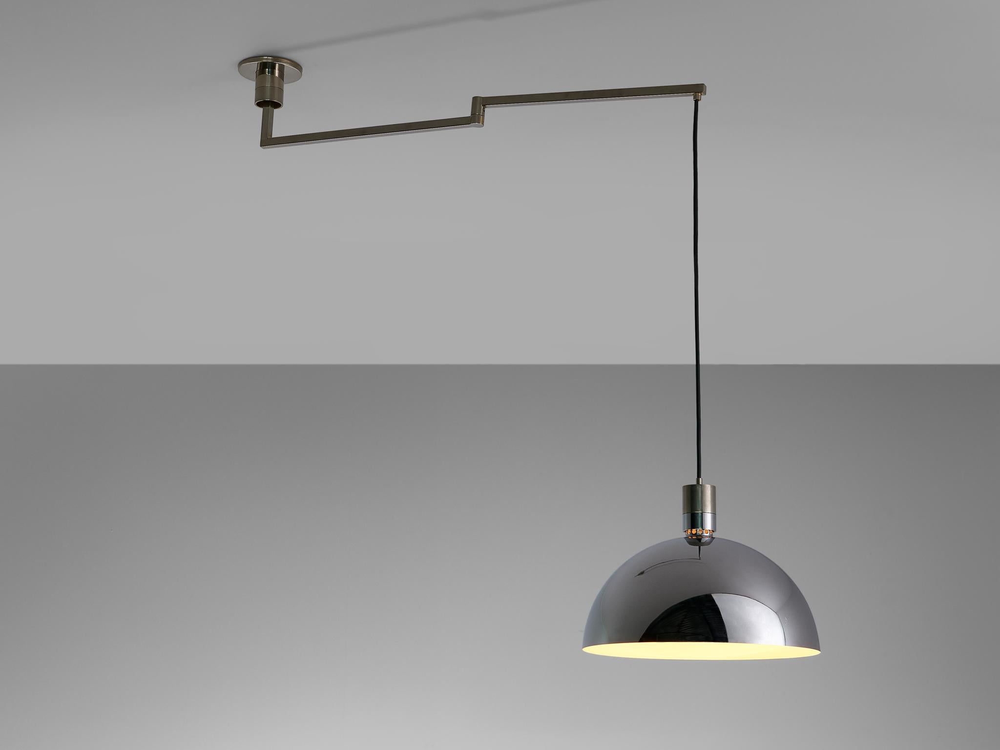 Mid-20th Century Franco Albini, Franca Helg and Antonio Piva ‘AM/AS’ Pendant Lamp in Metal  For Sale