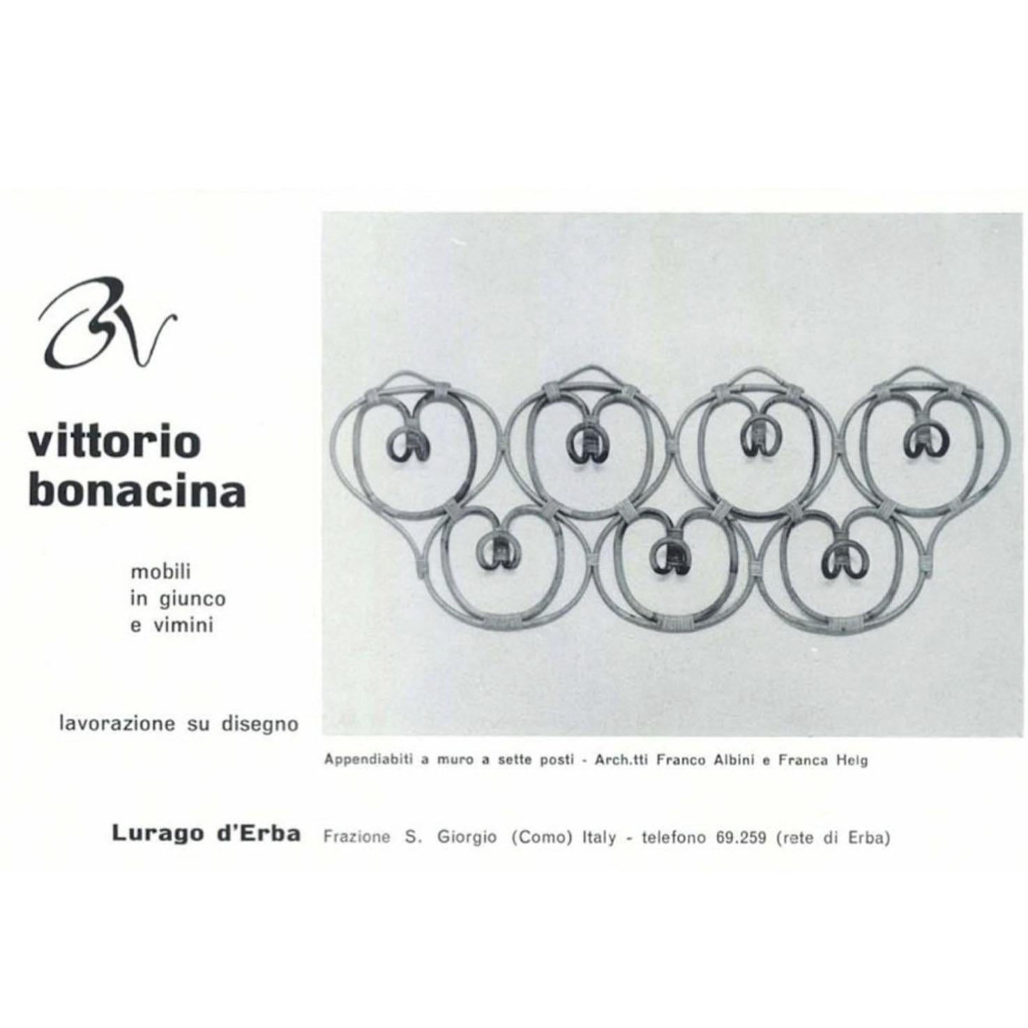 Bamboo Franco Albini & Franca Helg Coat Rack for Bonacina, Italy 1960s