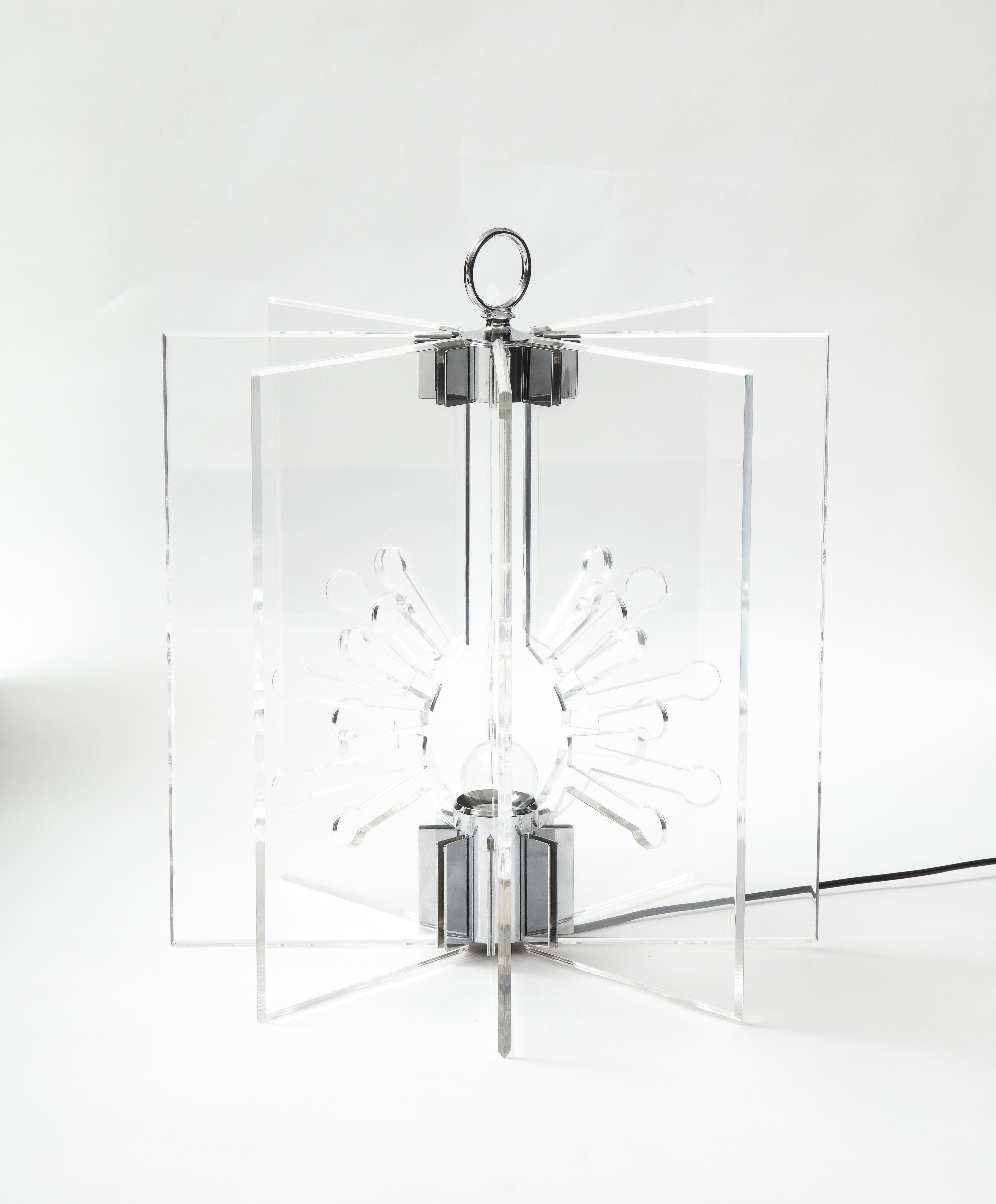 Chrome Franco Albini & Franca Helg For Arteluce Model 524 Table Lamp