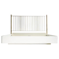 Cama doble de latón 'Mirage' de Franco Albini & Franca Helg para Frigerio, Italia, años 70