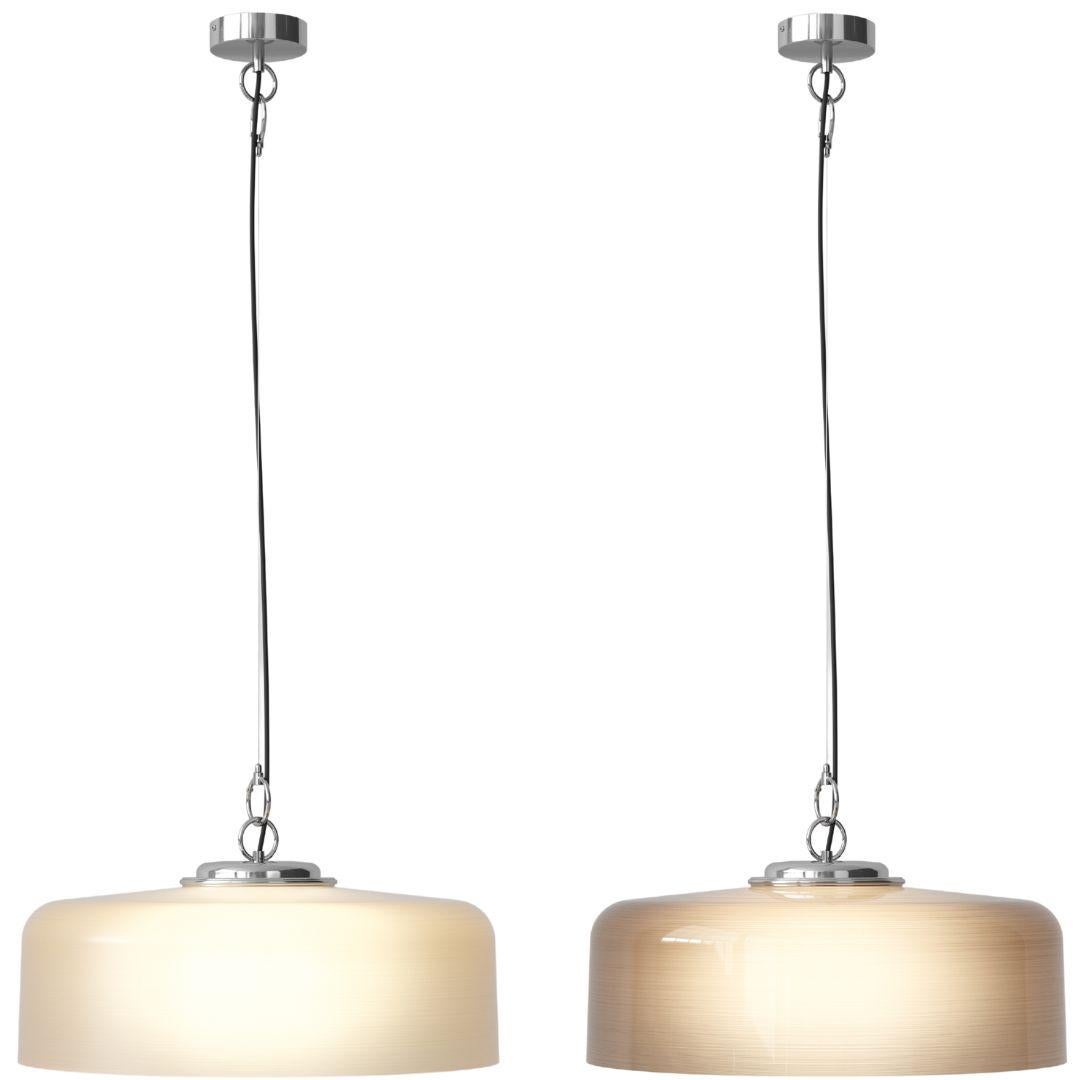 Franco Albini & Franca Helg 'Model 2050' Suspension Lamp in Pearl for Astep  For Sale 3