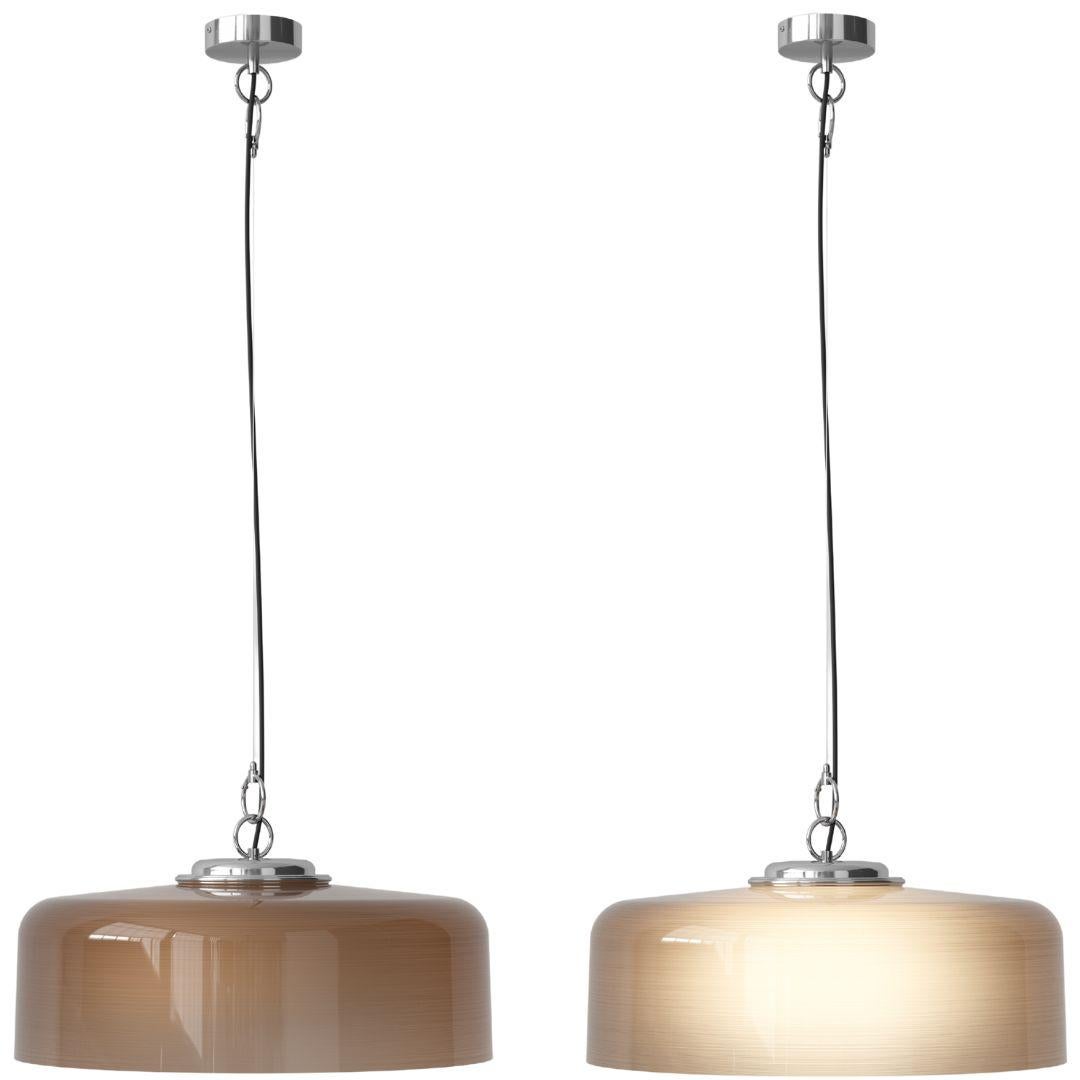 Franco Albini & Franca Helg 'Model 2050' Suspension Lamp in Pearl for Astep  For Sale 4