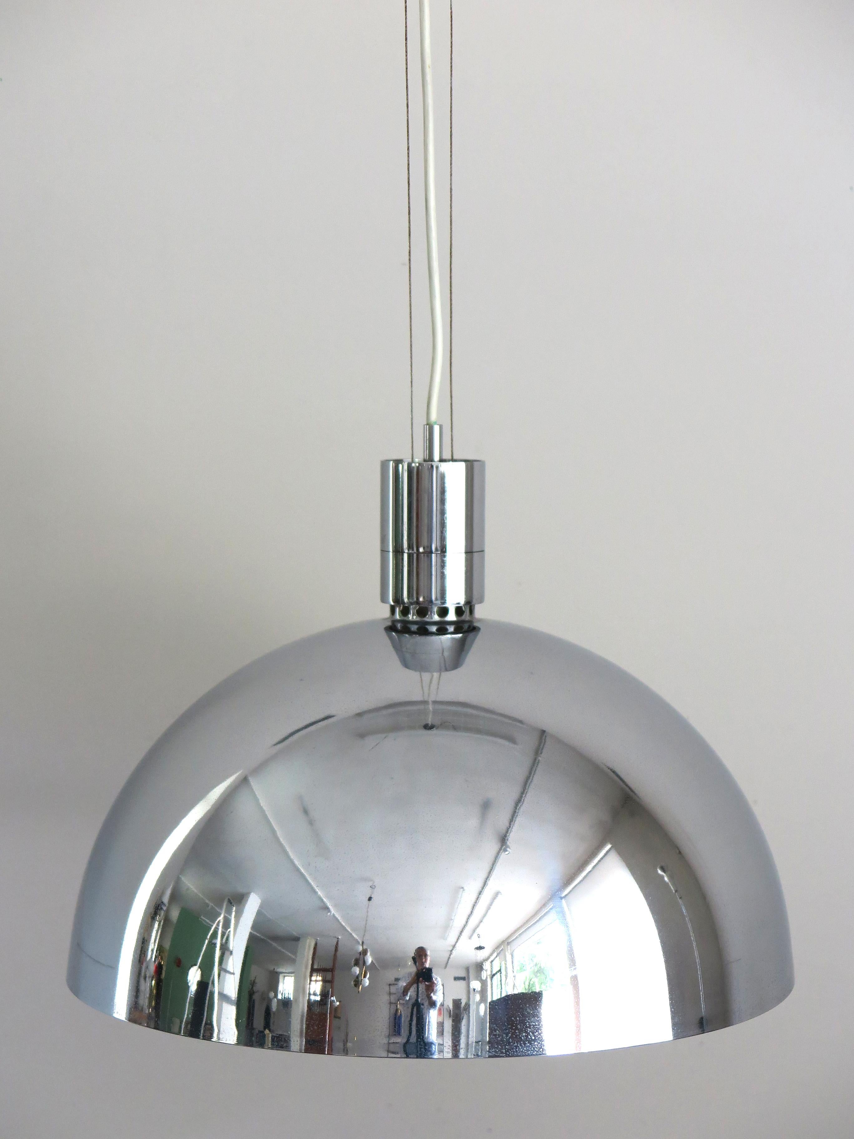 Mid-Century Modern Franco Albini, Franca Helgh, Antonio Piva Metal Pendant Lamp for Sirrah, 1960