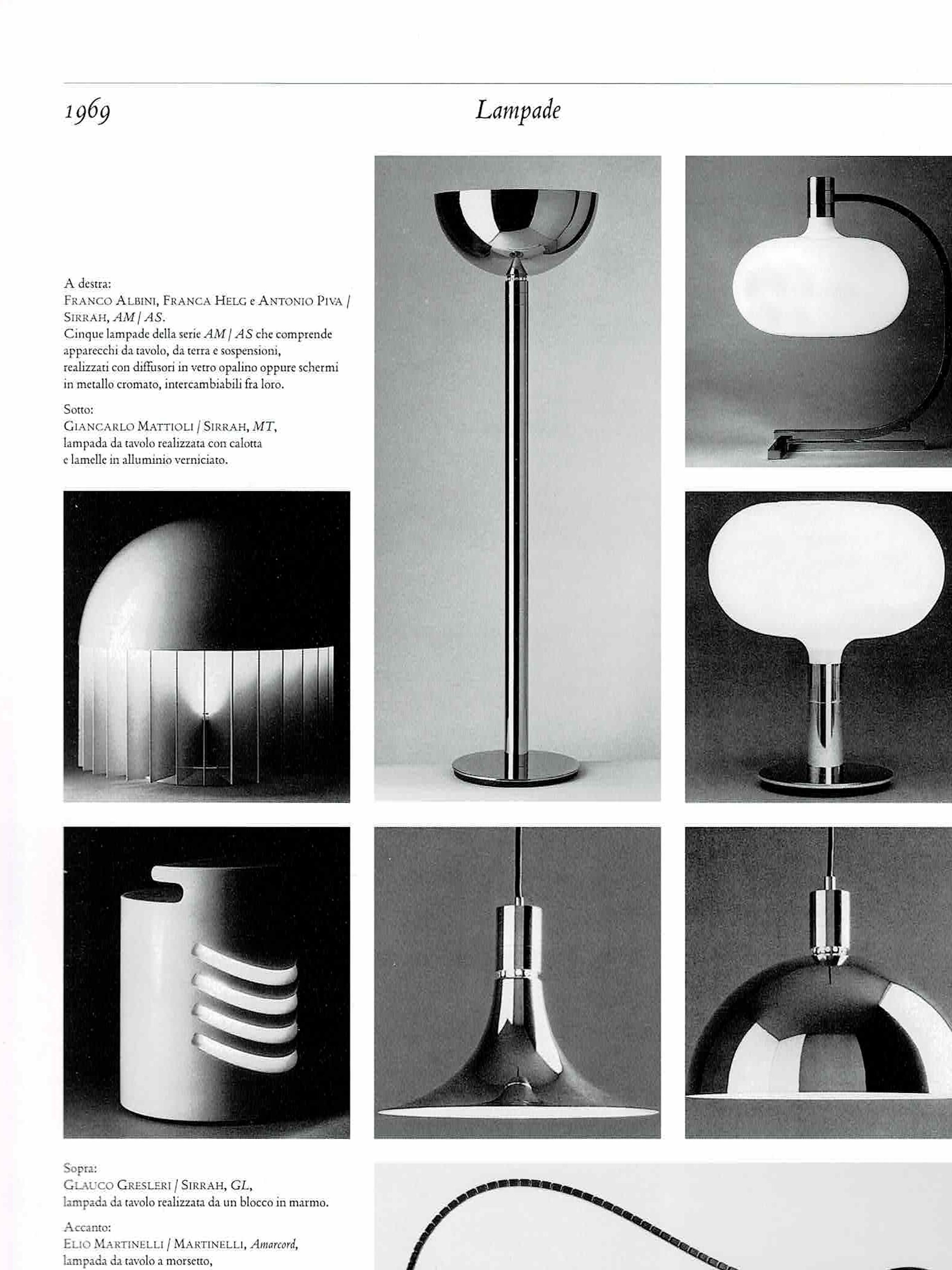 Franco Albini, Franca Helgh, Antonio Piva Metal Pendant Lamp for Sirrah, 1960 2