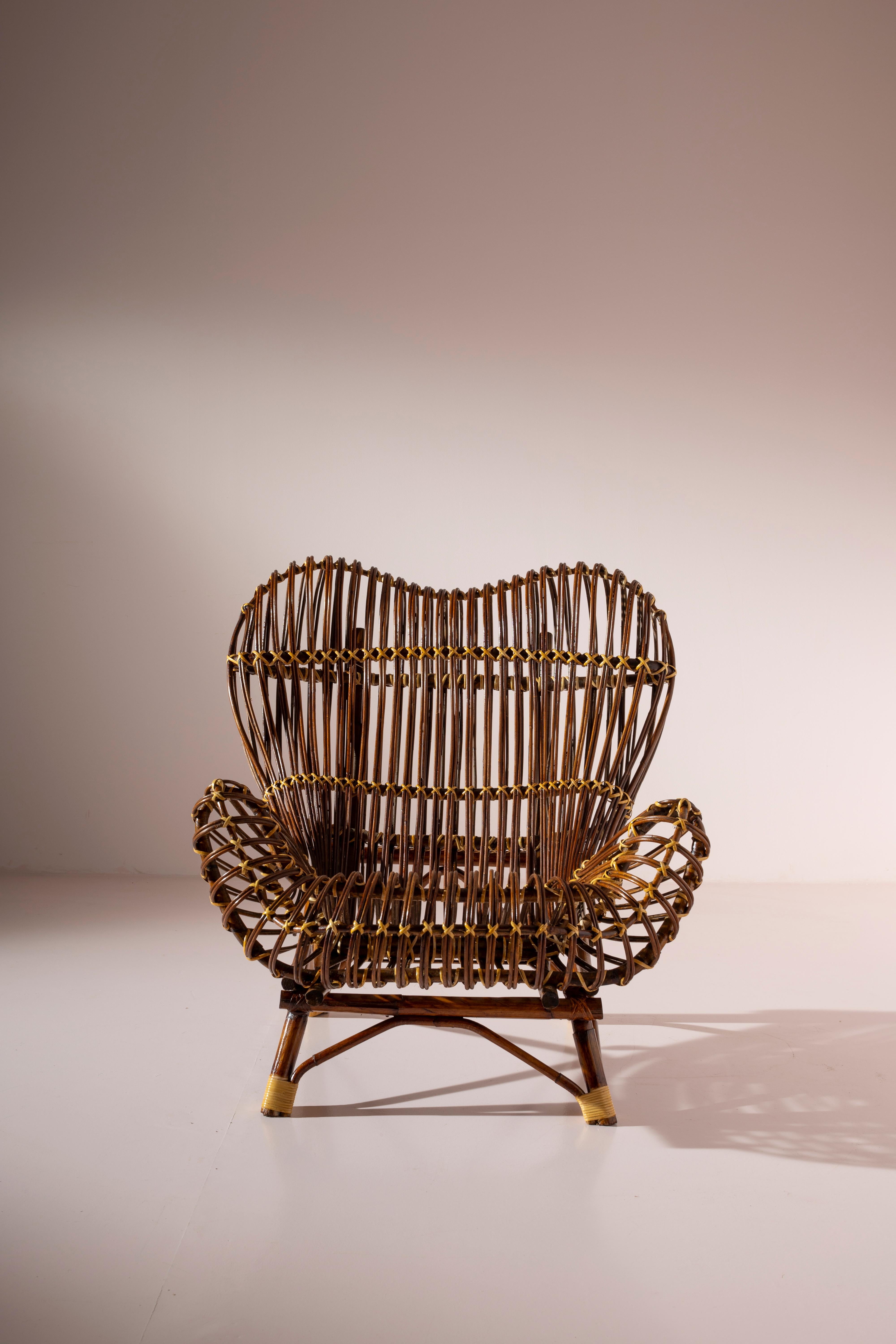 Mid-Century Modern Franco Albini Gala chair by Bonacina, Italy, 1951 For Sale