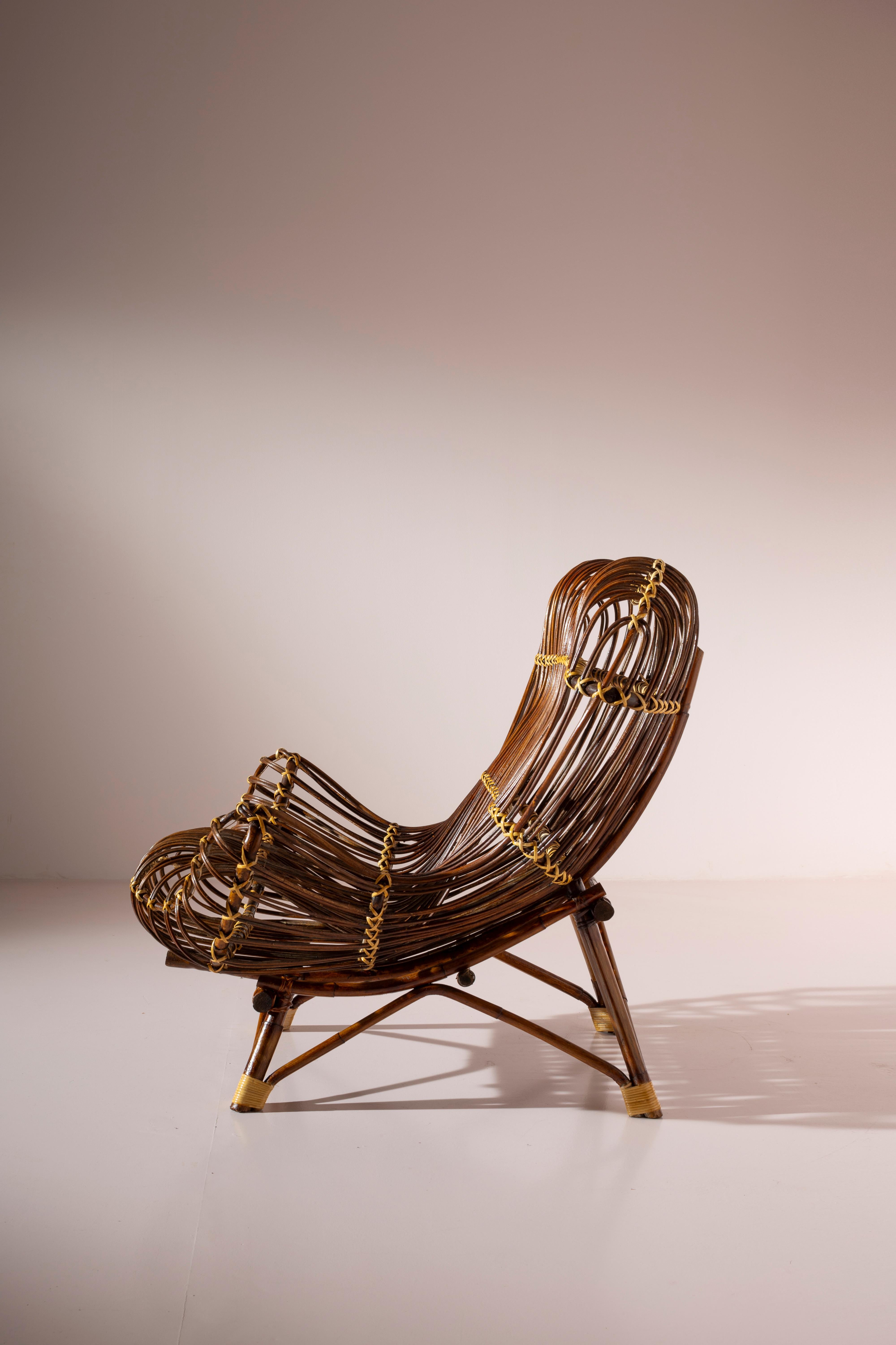 Italian Franco Albini Gala chair by Bonacina, Italy, 1951 For Sale
