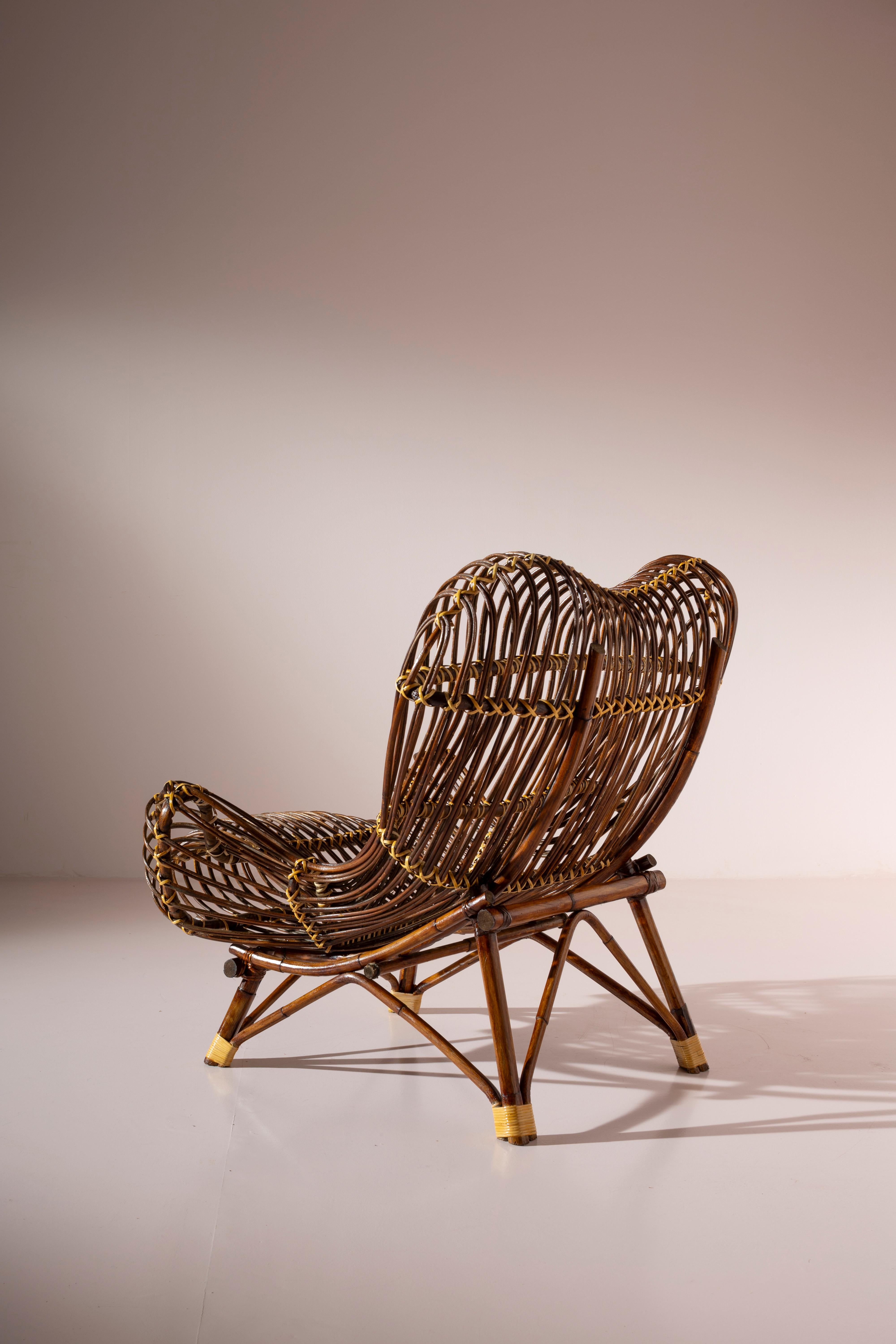 Franco Albini Gala chair by Bonacina, Italy, 1951 In Good Condition For Sale In Chiavari, Liguria