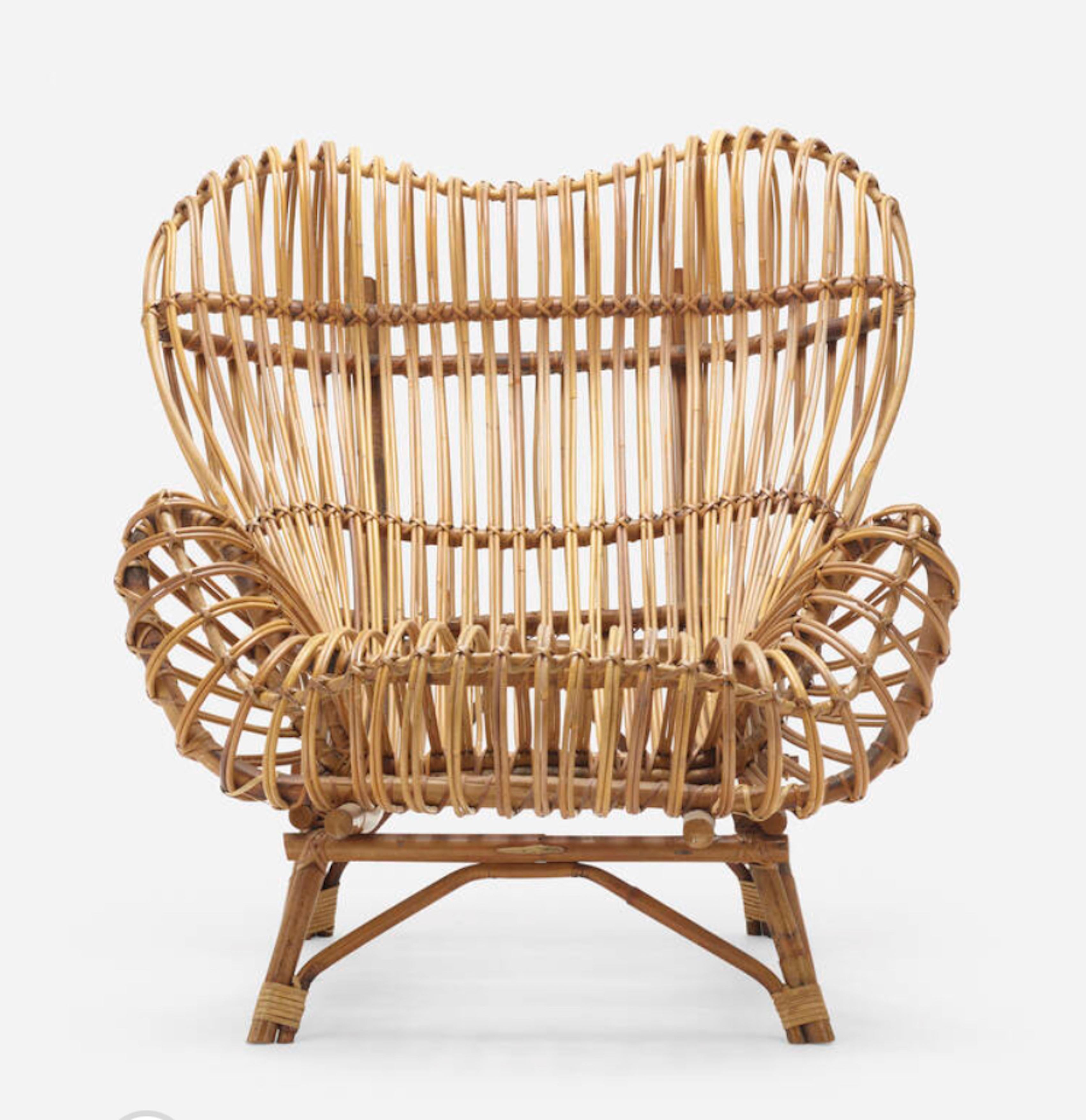 Mid-Century Modern Franco Albini Gala Chair for Bonacina, Italy, 1950 For Sale