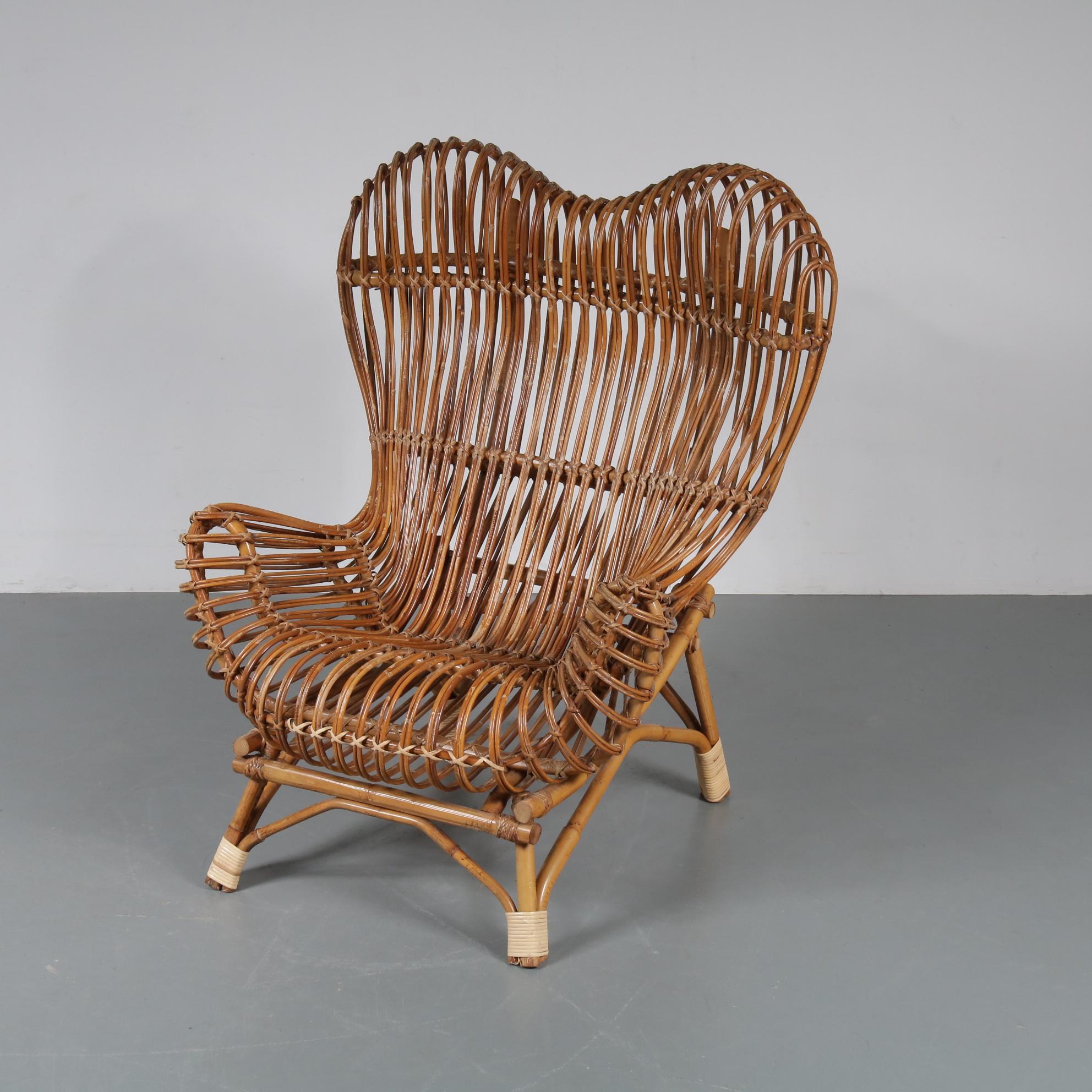 Italian Franco Albini Gala Chair for Bonacina, Italy, 1950