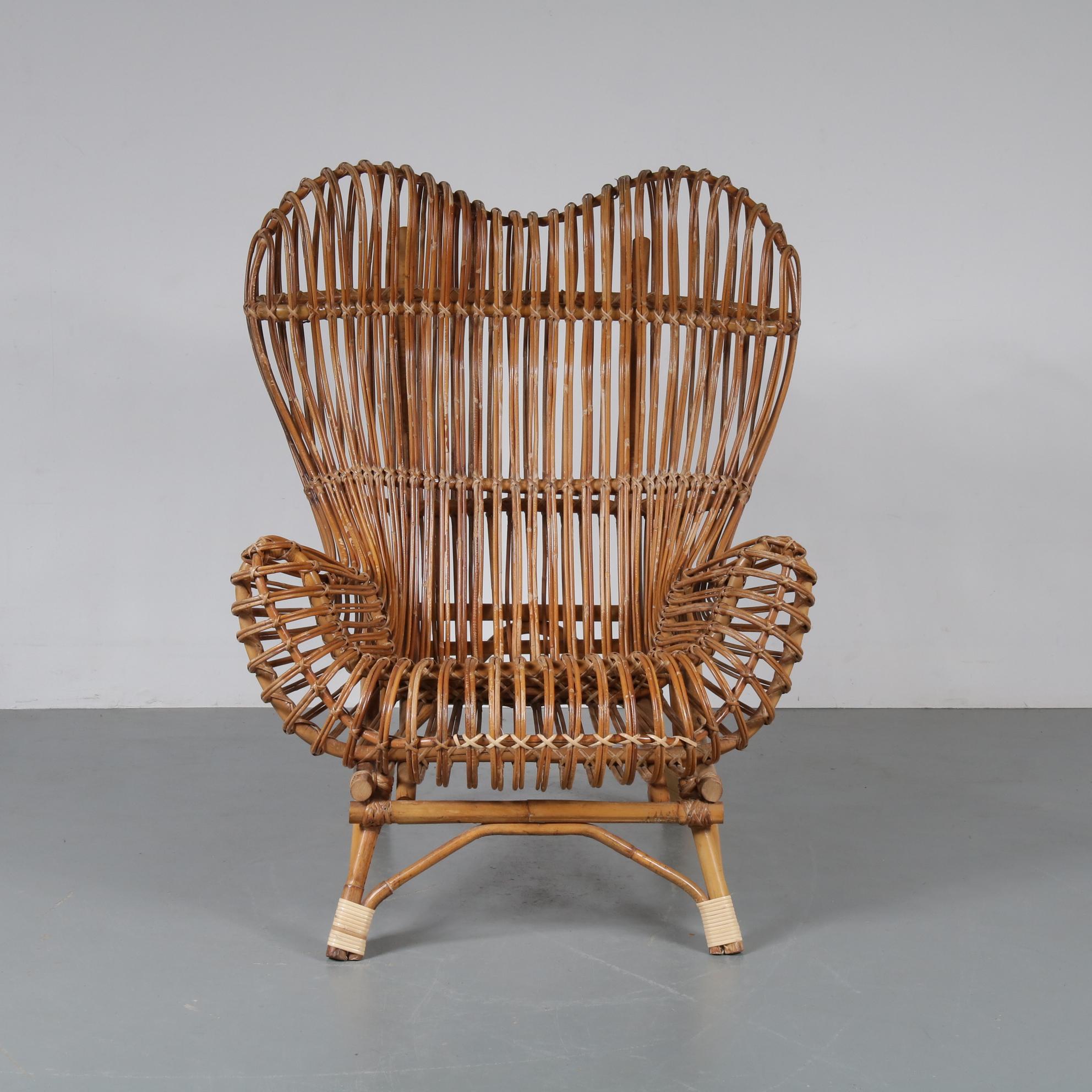 Franco Albini Gala Chair for Bonacina, Italy, 1950 In Good Condition In Wilnis, UT