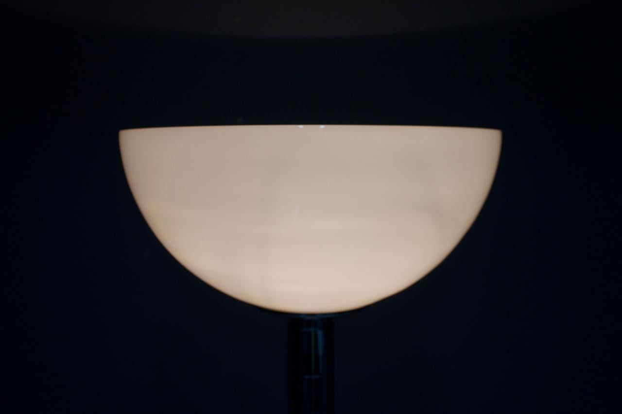 Mid-Century Modern Franco Albini Glass and Chrome Floor Lamp by Sirrah, 1969 For Sale