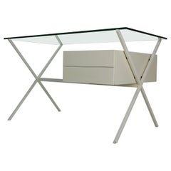 Franco Albini Glass & Metal Writing Desk for Knoll International, 1949