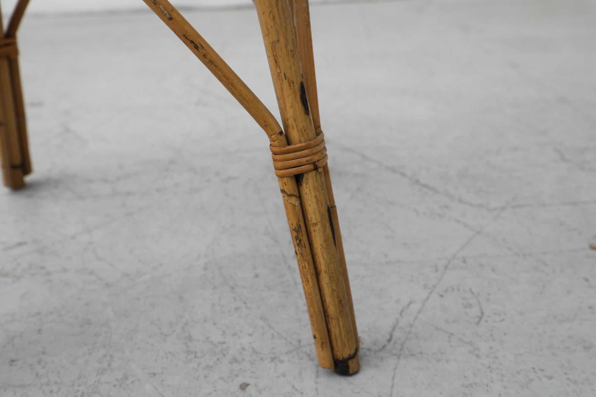 Franco Albini Inspired Bamboo Side Table 8