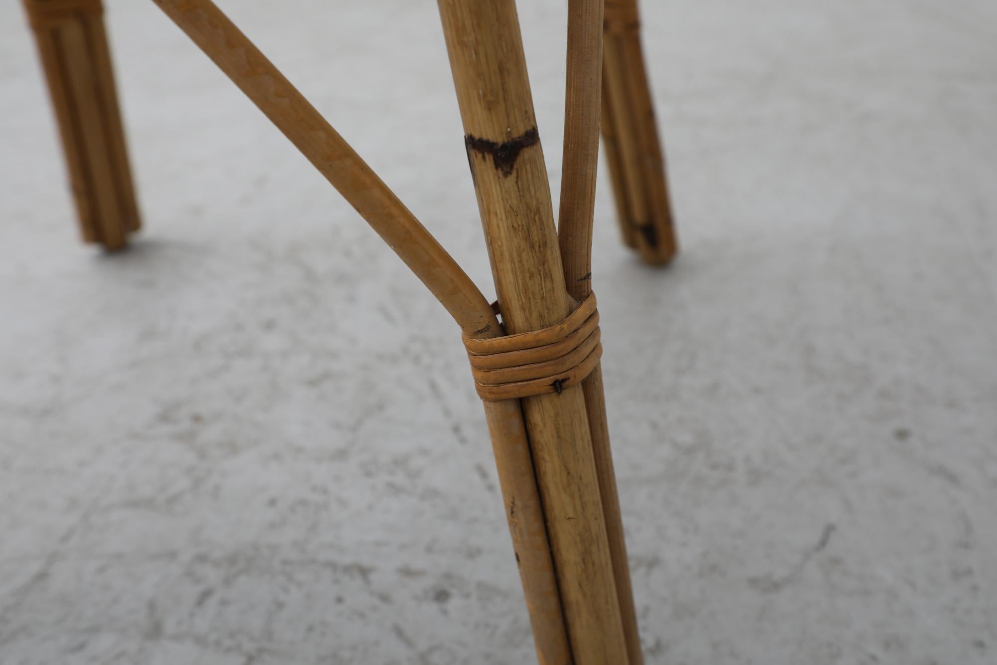 Franco Albini Inspired Bamboo Side Table 9