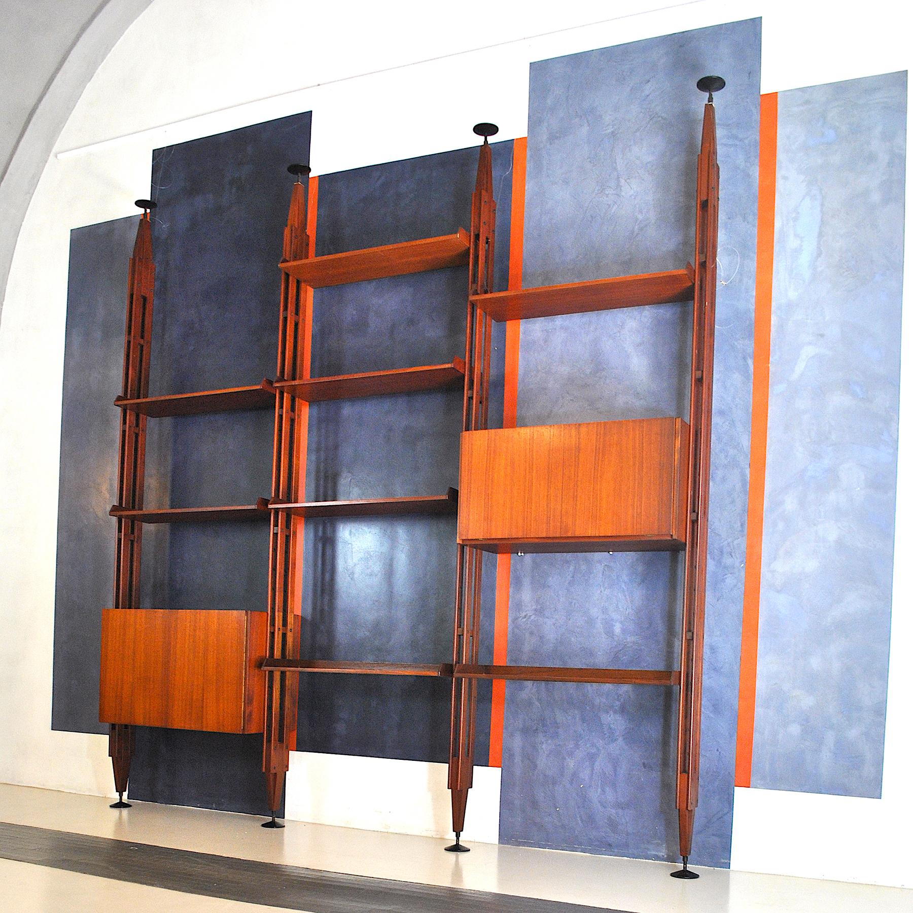 Teak Franco Albini Italian Midcentury Bookcase Model LB7