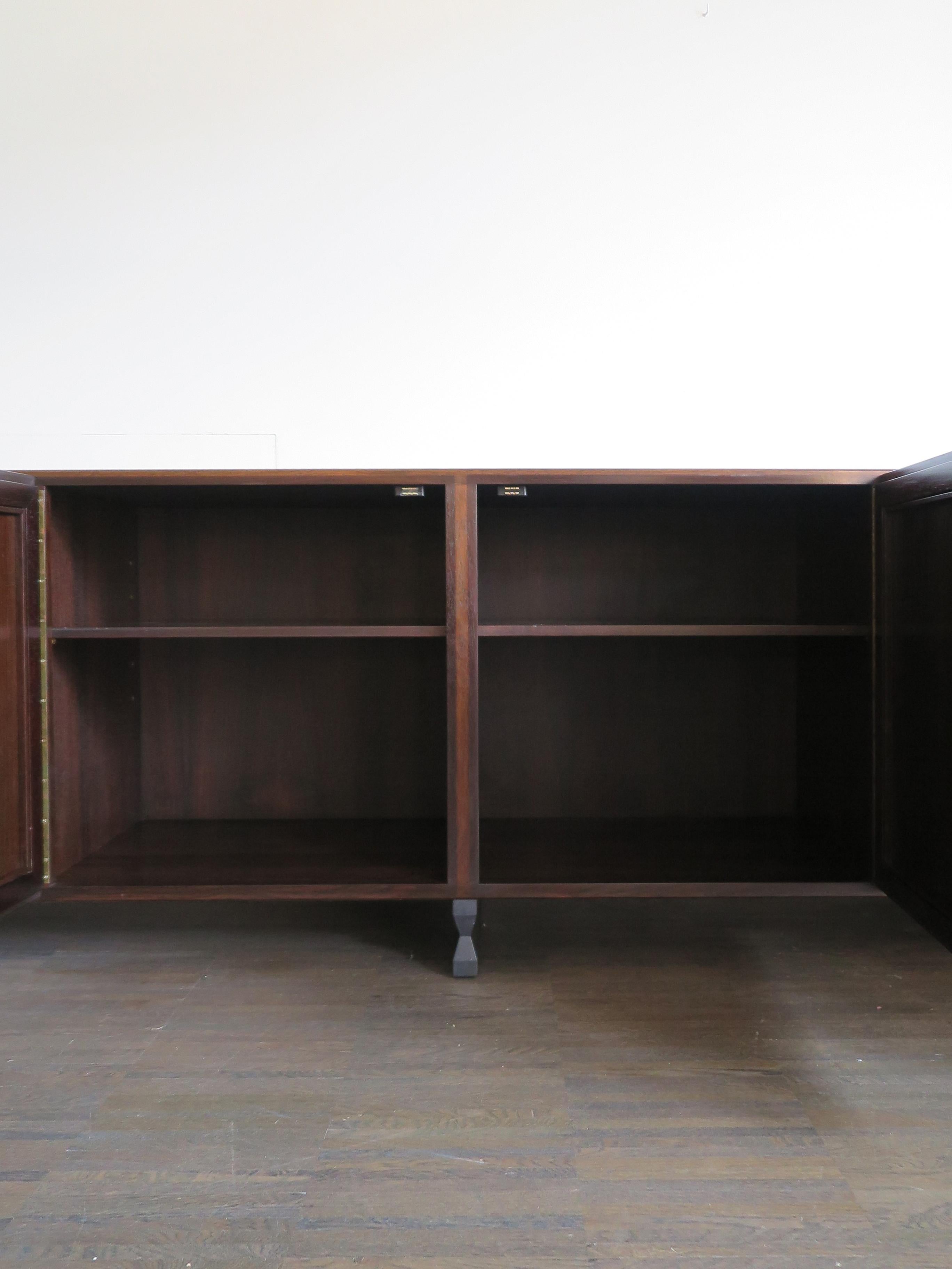 Franco Albini Italian Midcentury Dark Wood Sideboard Model MB15 for Poggi, 1950s 3