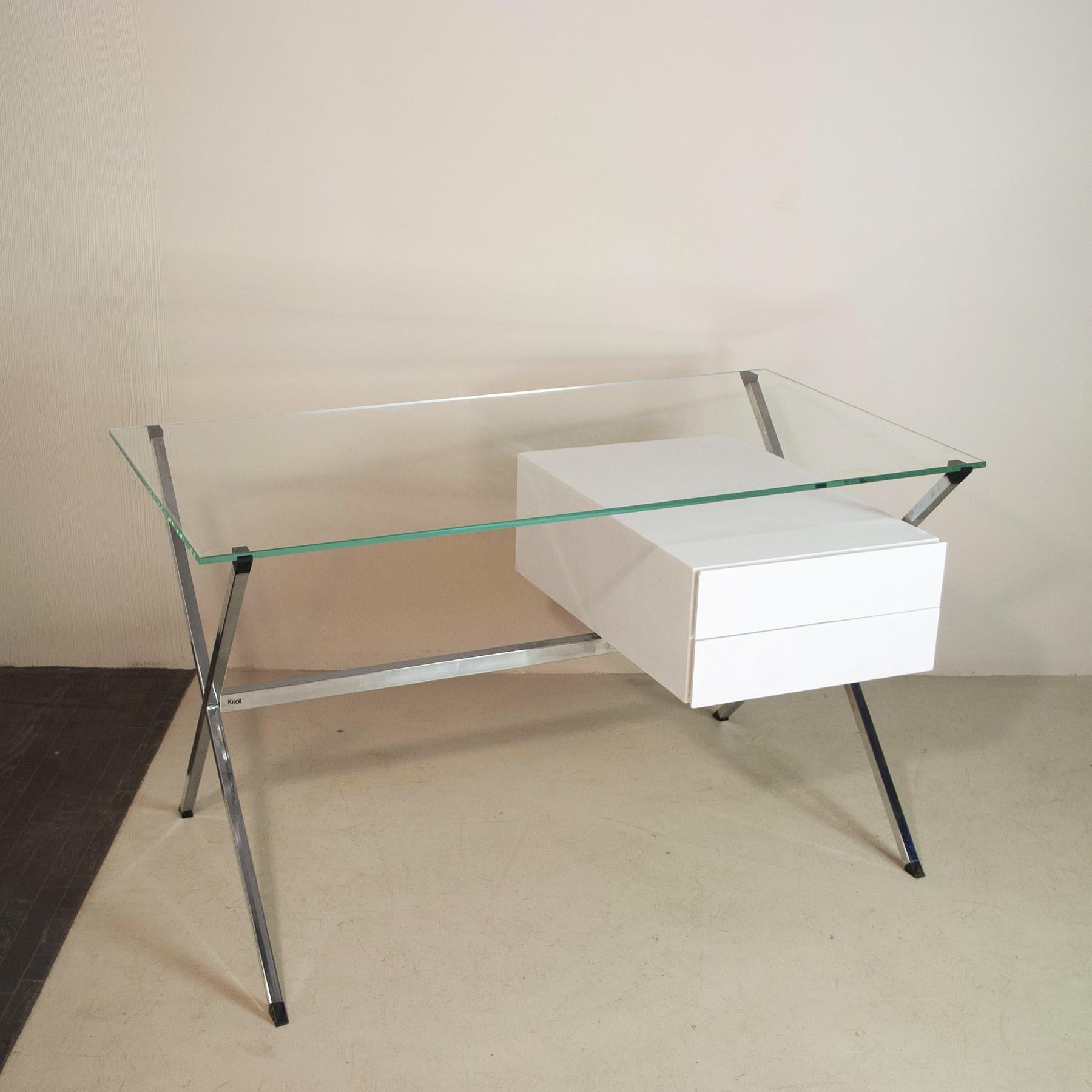 Mid-Century Modern Franco Albini Italian Midcentury Desk for Knoll 70's For Sale