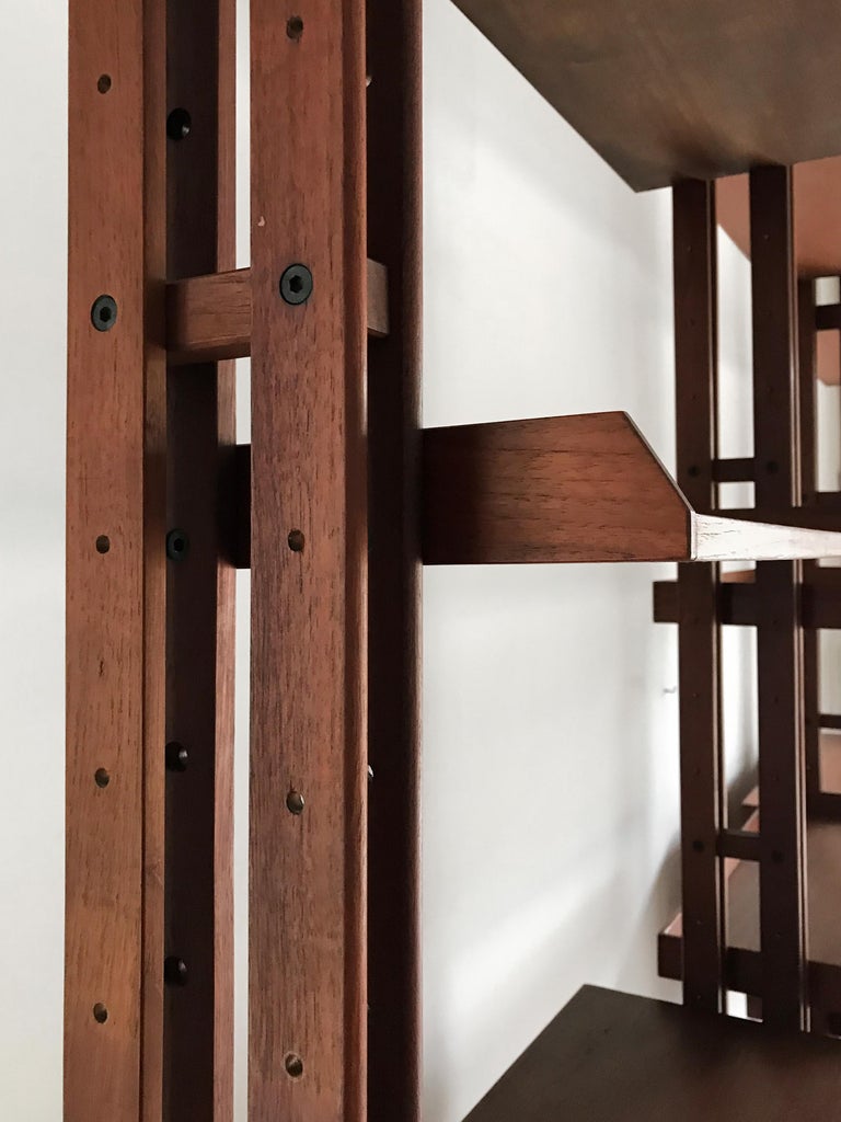 Franco Albini Italian Midcentury Wood Bookcase LB7 for Poggi, 1950s 11