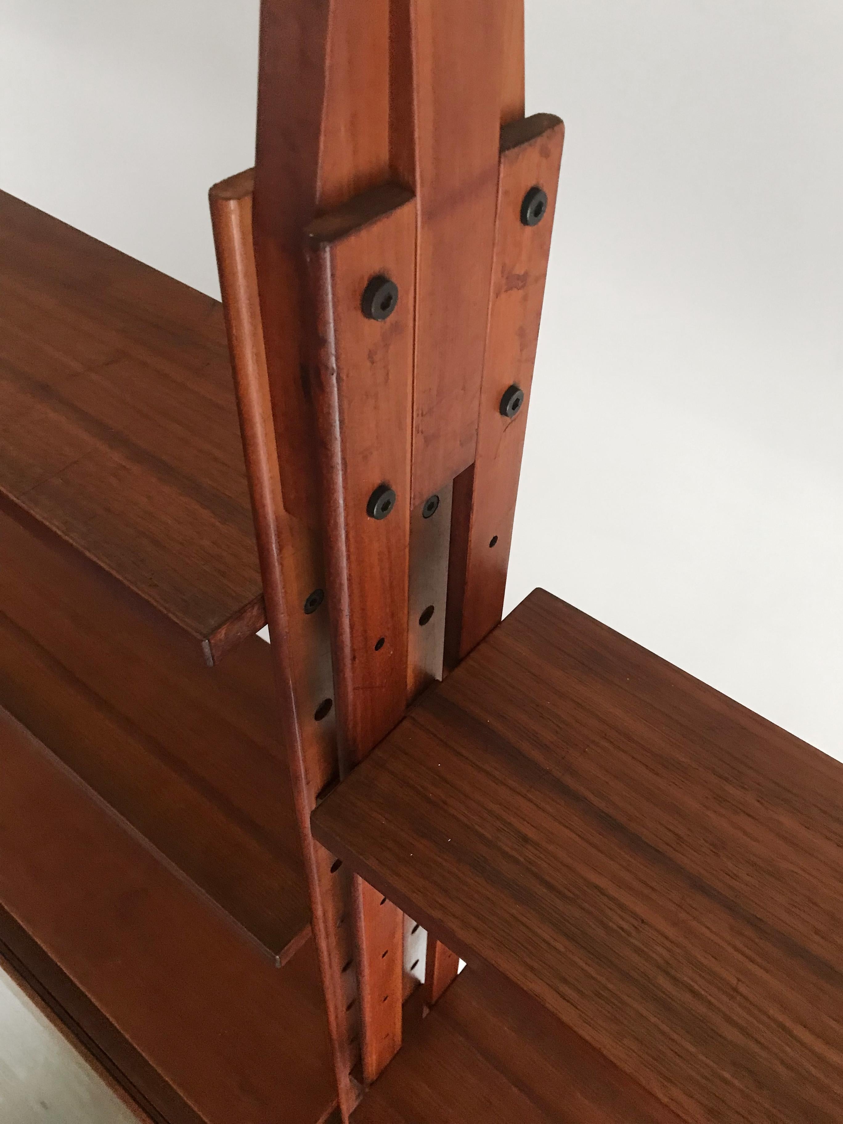 Franco Albini Italian Midcentury Wood Bookcase LB7 for Poggi, 1950s 10
