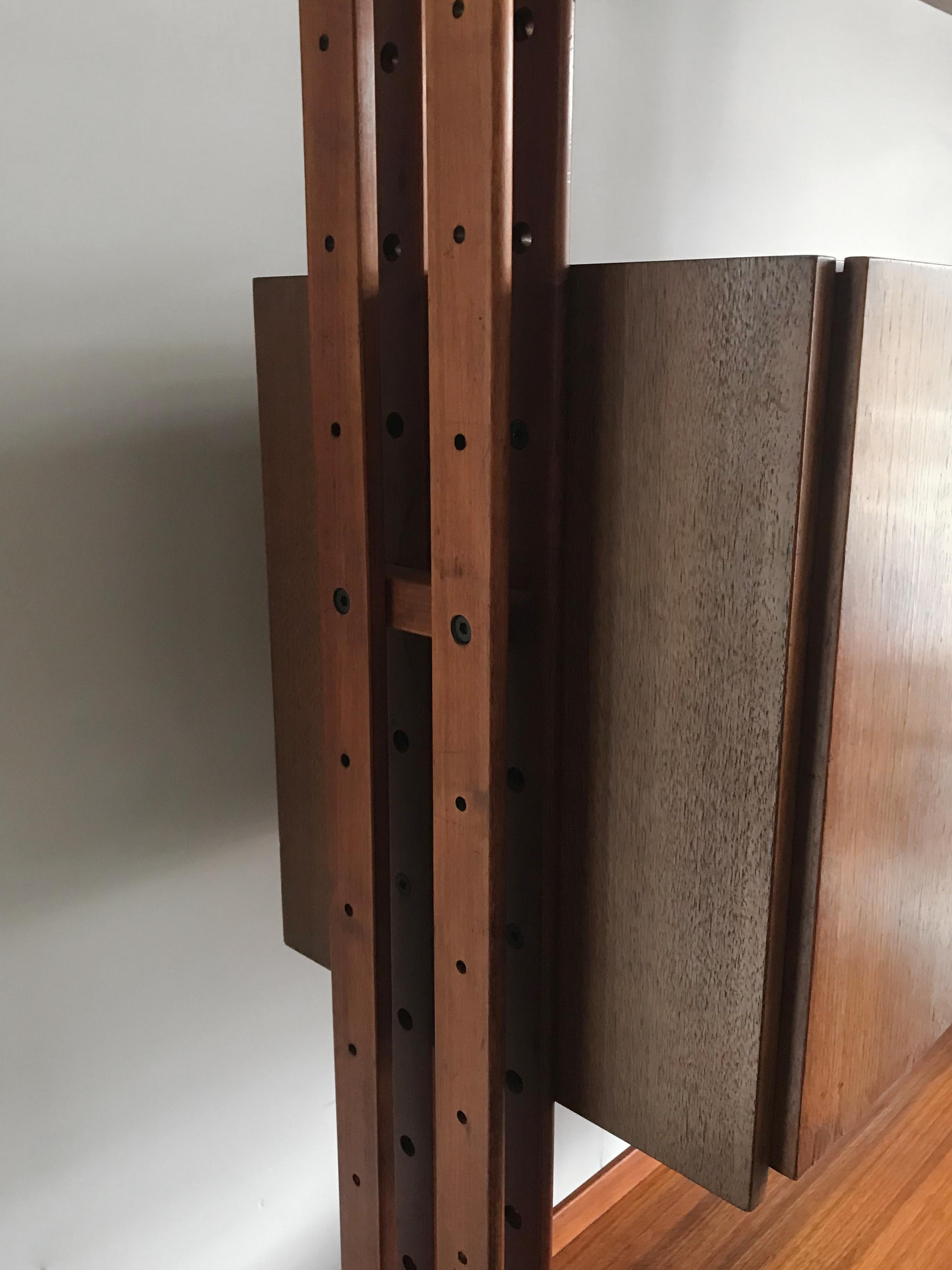 Franco Albini Italian Midcentury Wood Bookcase LB7 for Poggi, 1950s 1