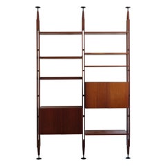 Franco Albini Italian Midcentury Wood Bookcase LB7 for Poggi, 1950s