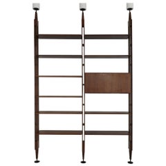 Franco Albini Italian Midcentury Wood Bookcase Lb7 for Poggi, 1950s