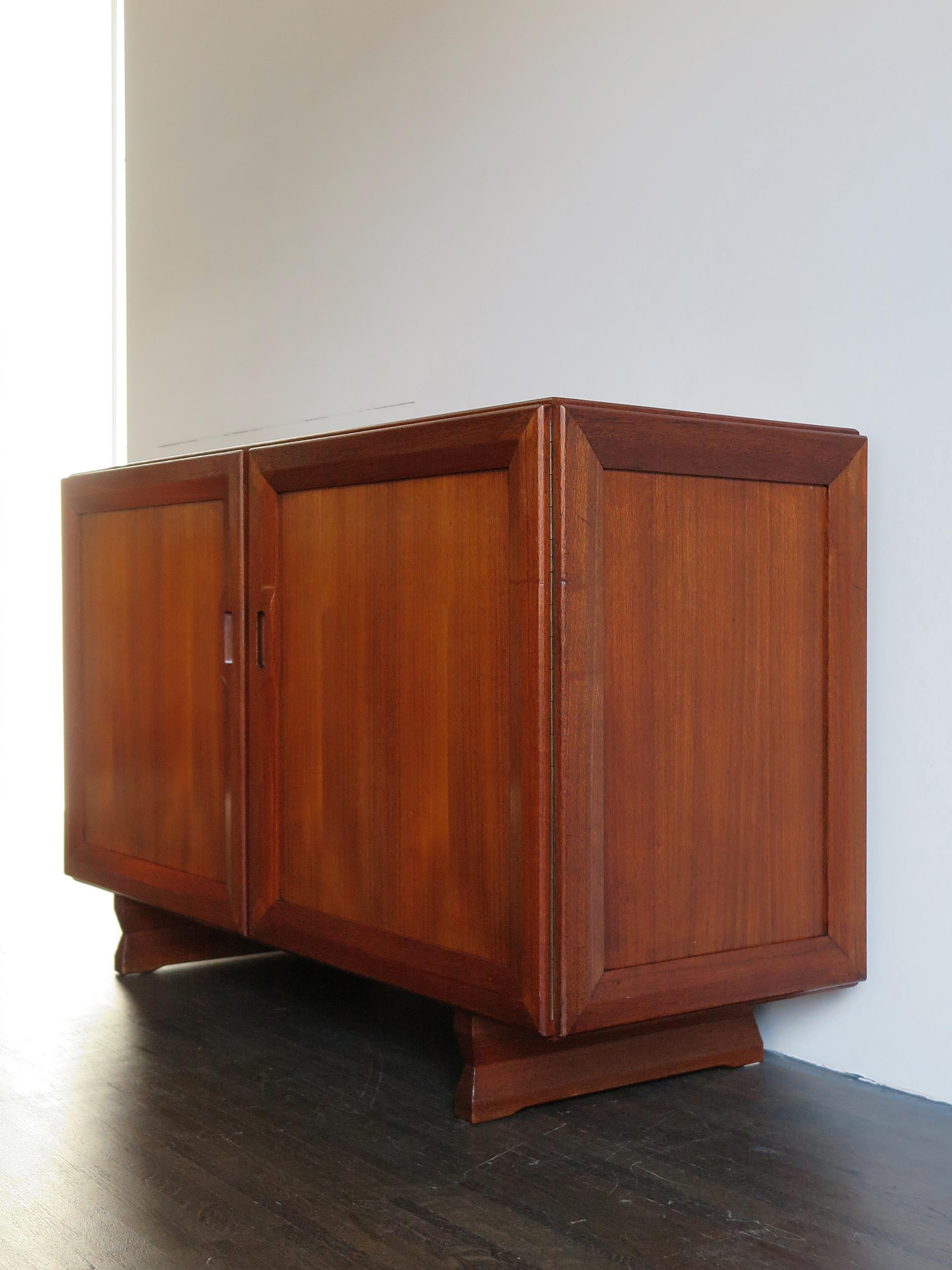 Franco Albini Italian Midcentury Wood Sideboards Model MB15 for Poggi, 1950s In Good Condition In Reggio Emilia, IT
