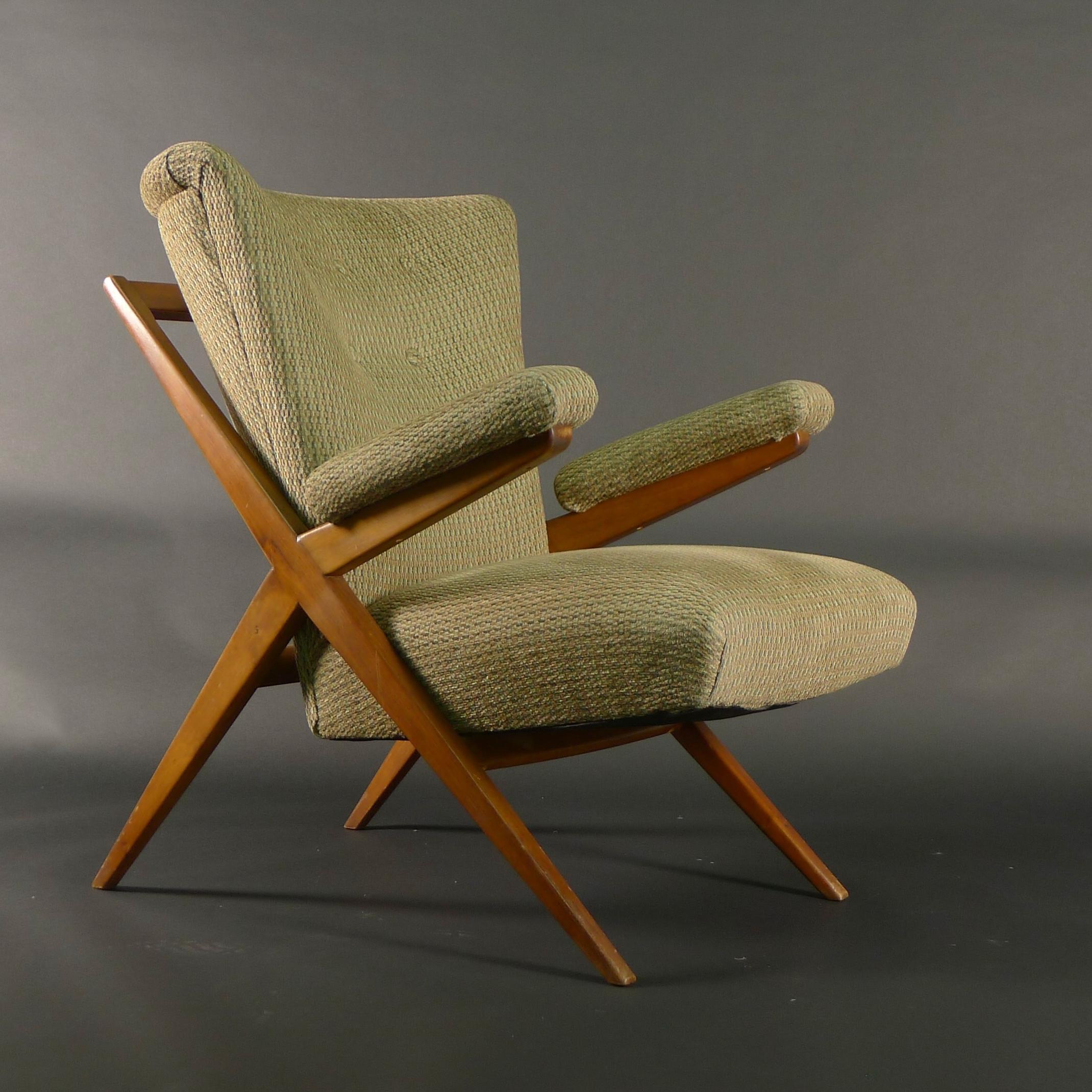 italien Franco Albini, fauteuil de salon modèle CA832, par Cassina en vente