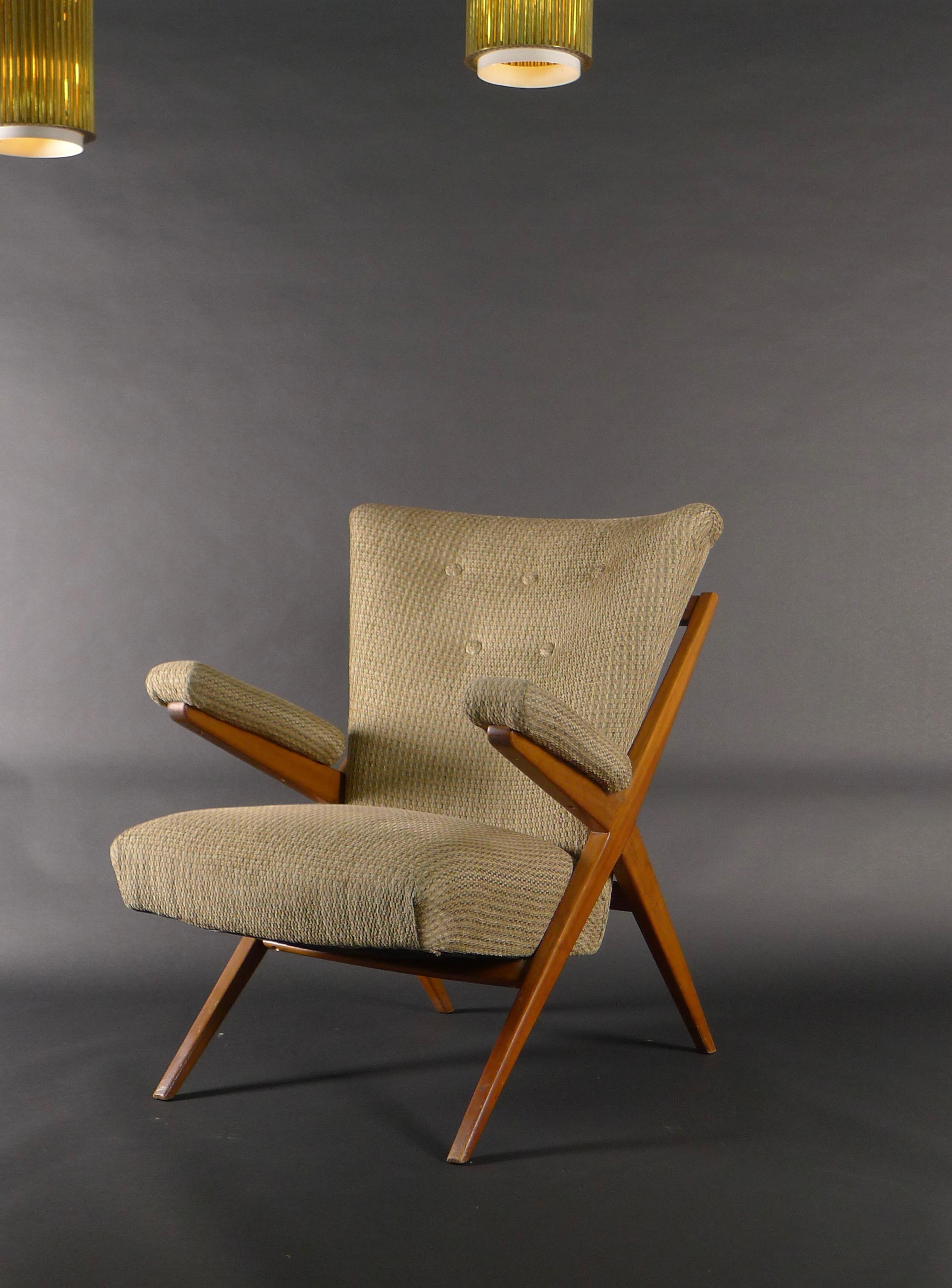 Franco Albini, fauteuil de salon modèle CA832, par Cassina en vente 2