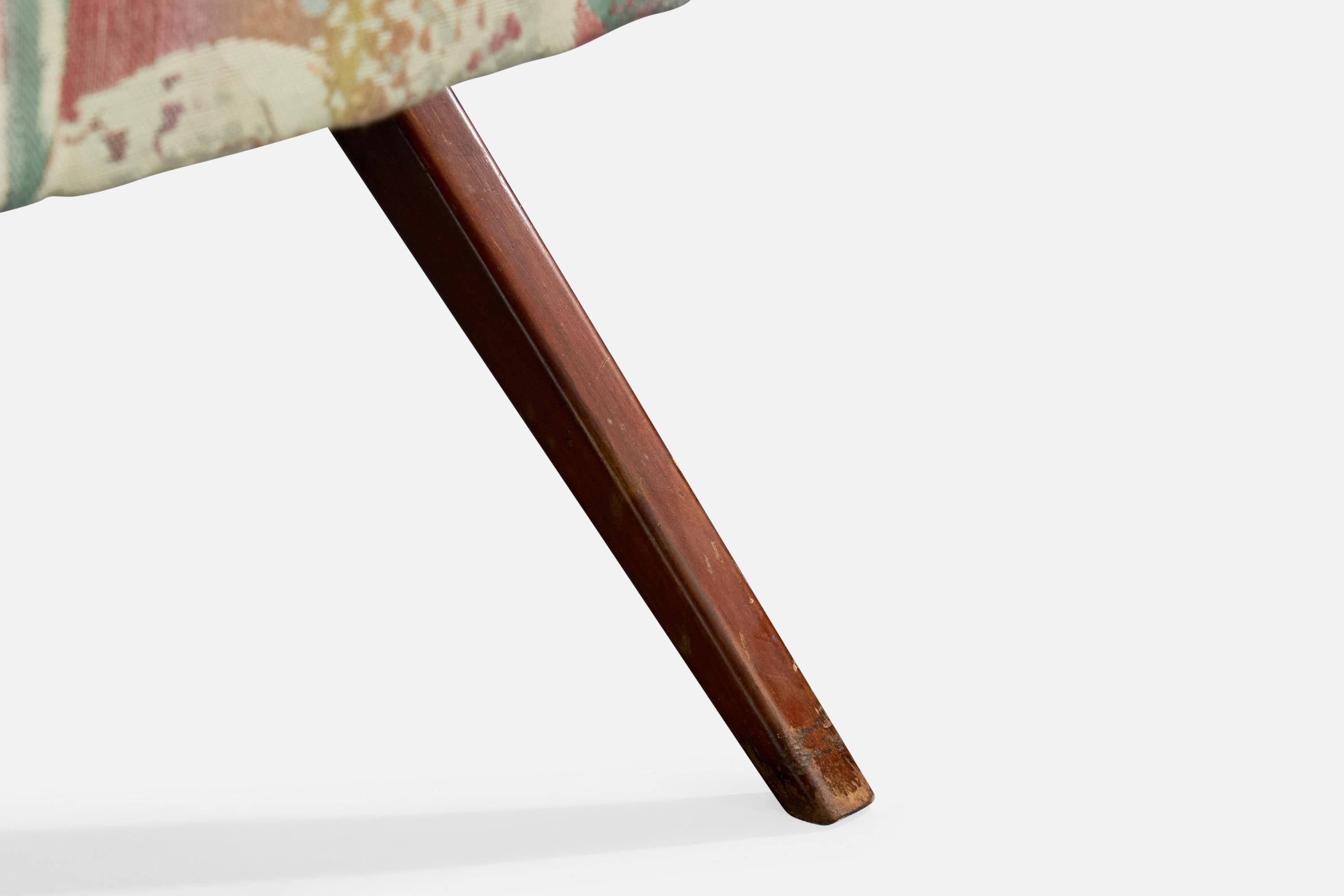 Franco Albini, chaise longue, Wood, tissu, Italie, années 1950 en vente 5