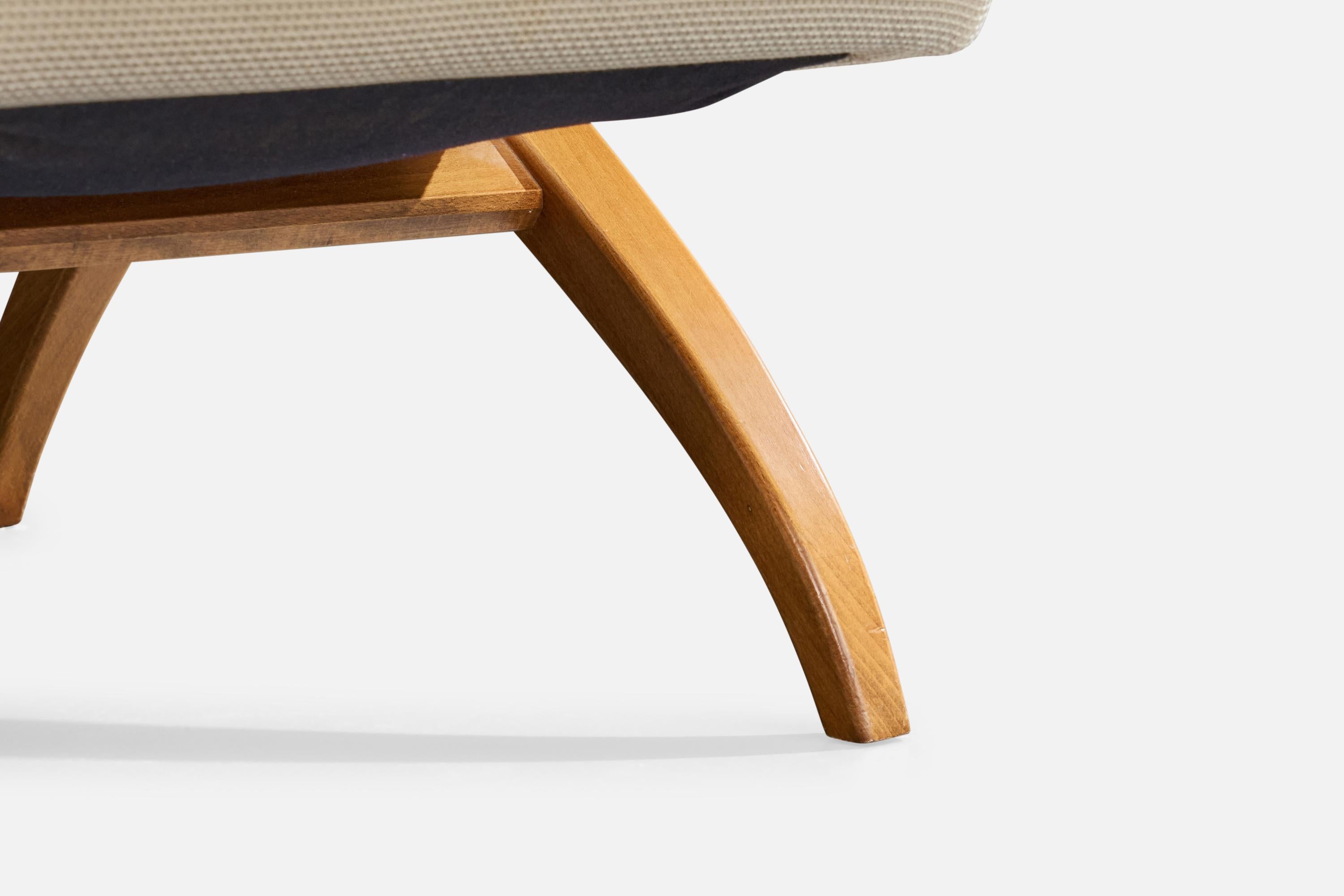 Franco Albini, Lounge-Stühle, Holz, Stoff, Italien, 1980er im Zustand „Gut“ im Angebot in High Point, NC