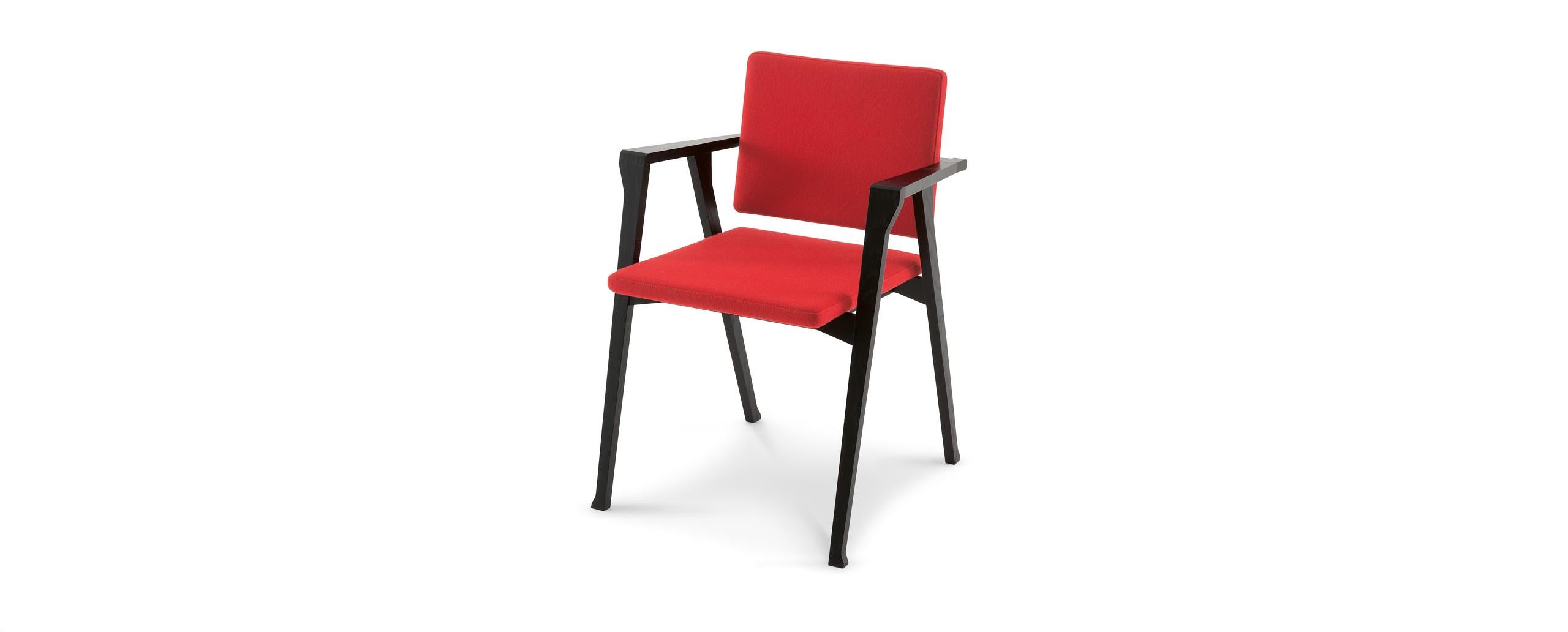 Mid-Century moderno Sedia Luisa di Franco Albini, Noce americano e tessuto di Cassina in vendita