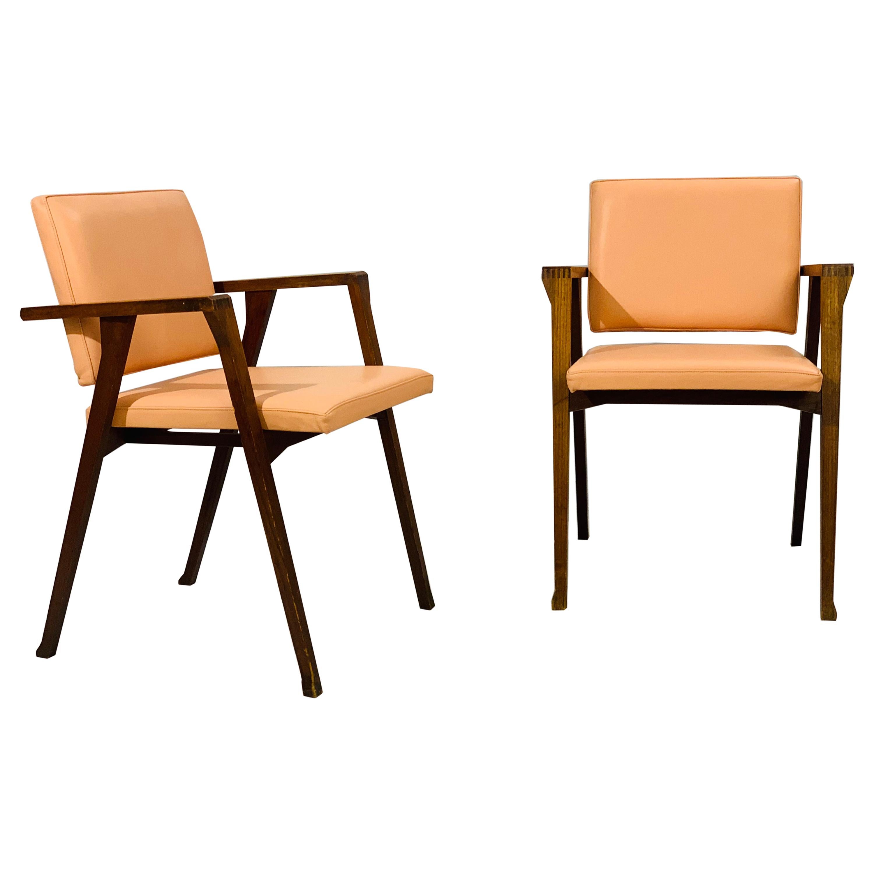 Mid-Century Modern Franco Albini 'Luisa' Chairs, Circa 1955
