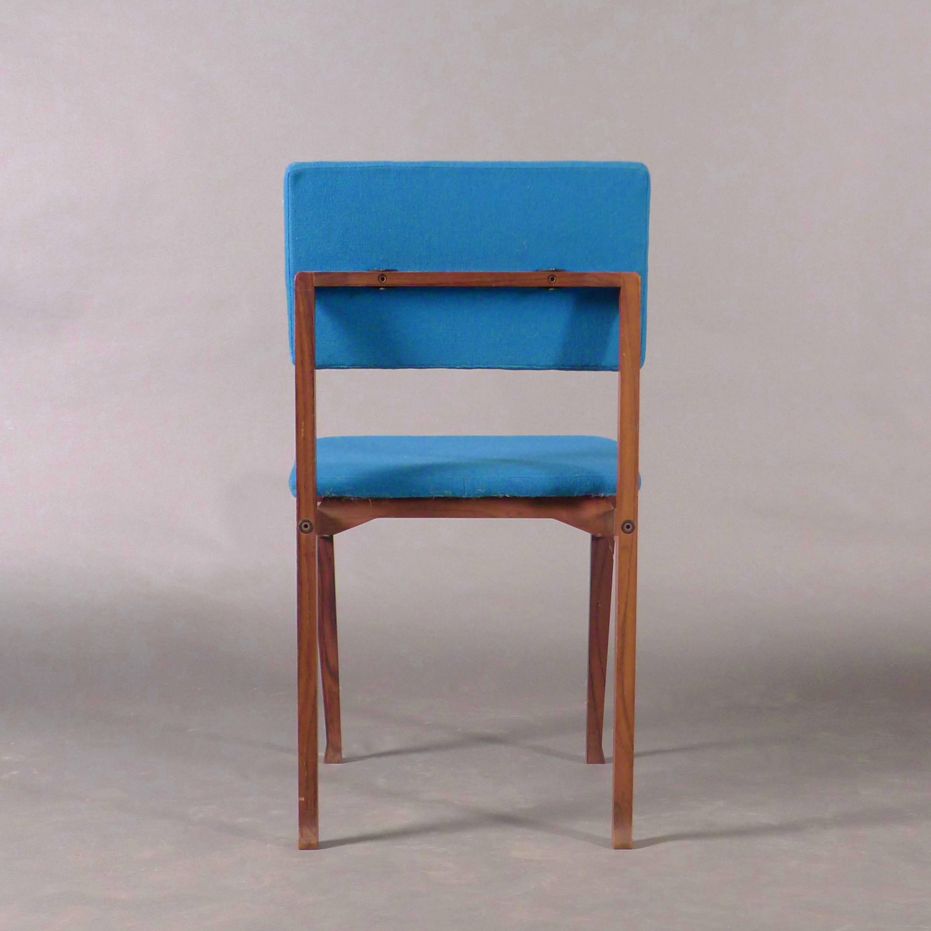 Fabric Franco Albini, Luisella Chair for Poggi, Italy 1950s, model SD9 For Sale