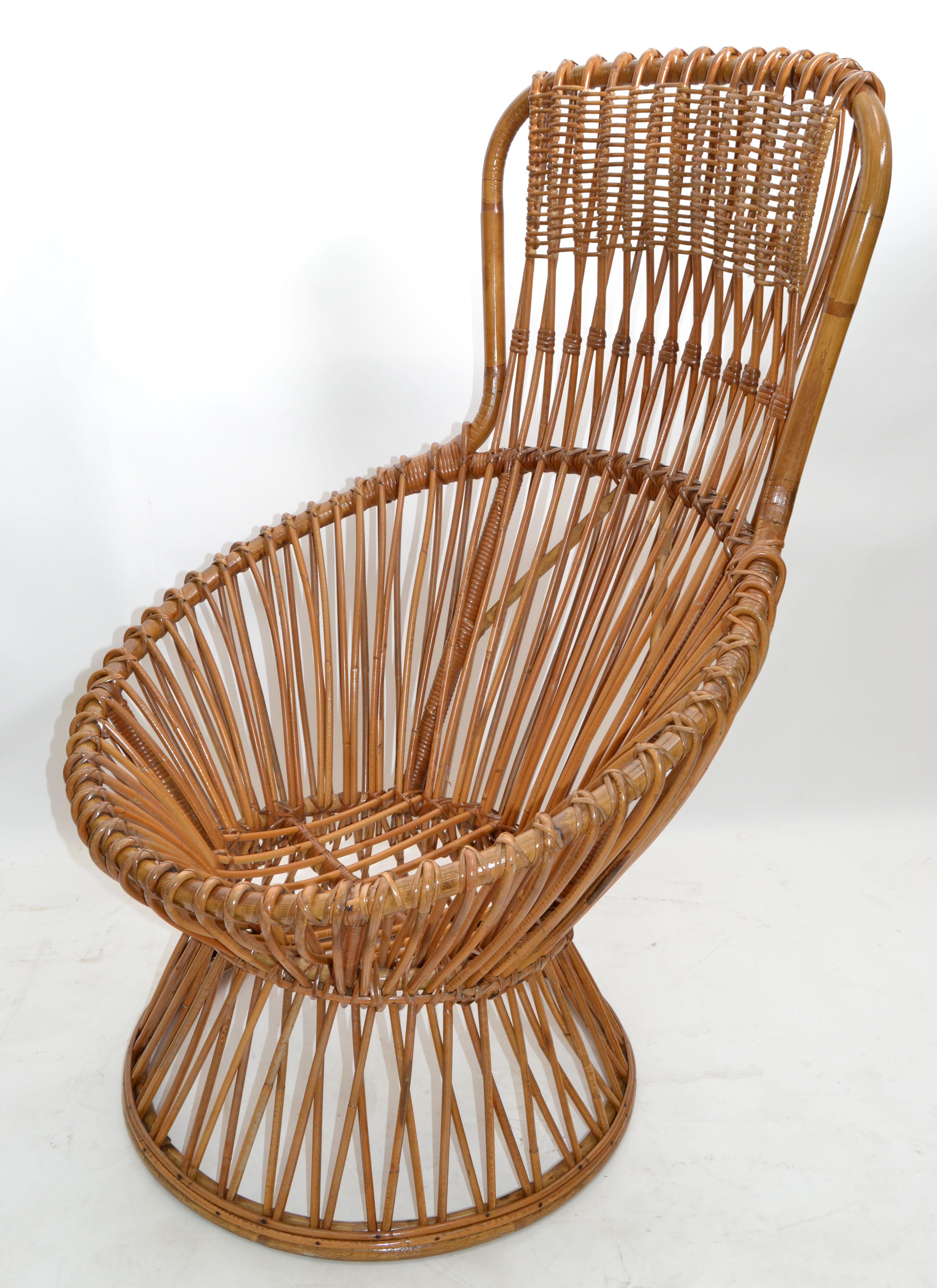 hand woven rattan chair