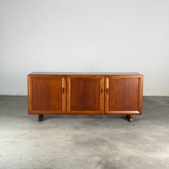 Franco Albini MB15 Sideboard aus Nussbaumholz für Poggi, seltene Erstausgabe, Italien 1958