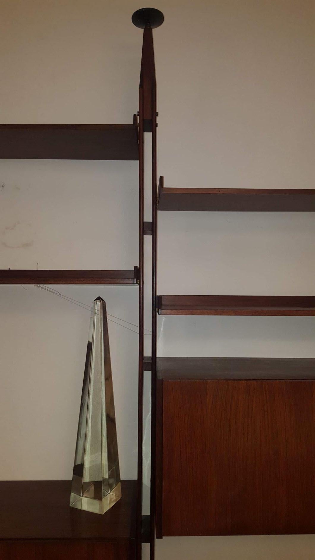 Mid-Century Modern Franco Albini Midcentury Bookcase Wood LB7 Designed for Poggi in 1957, Italia