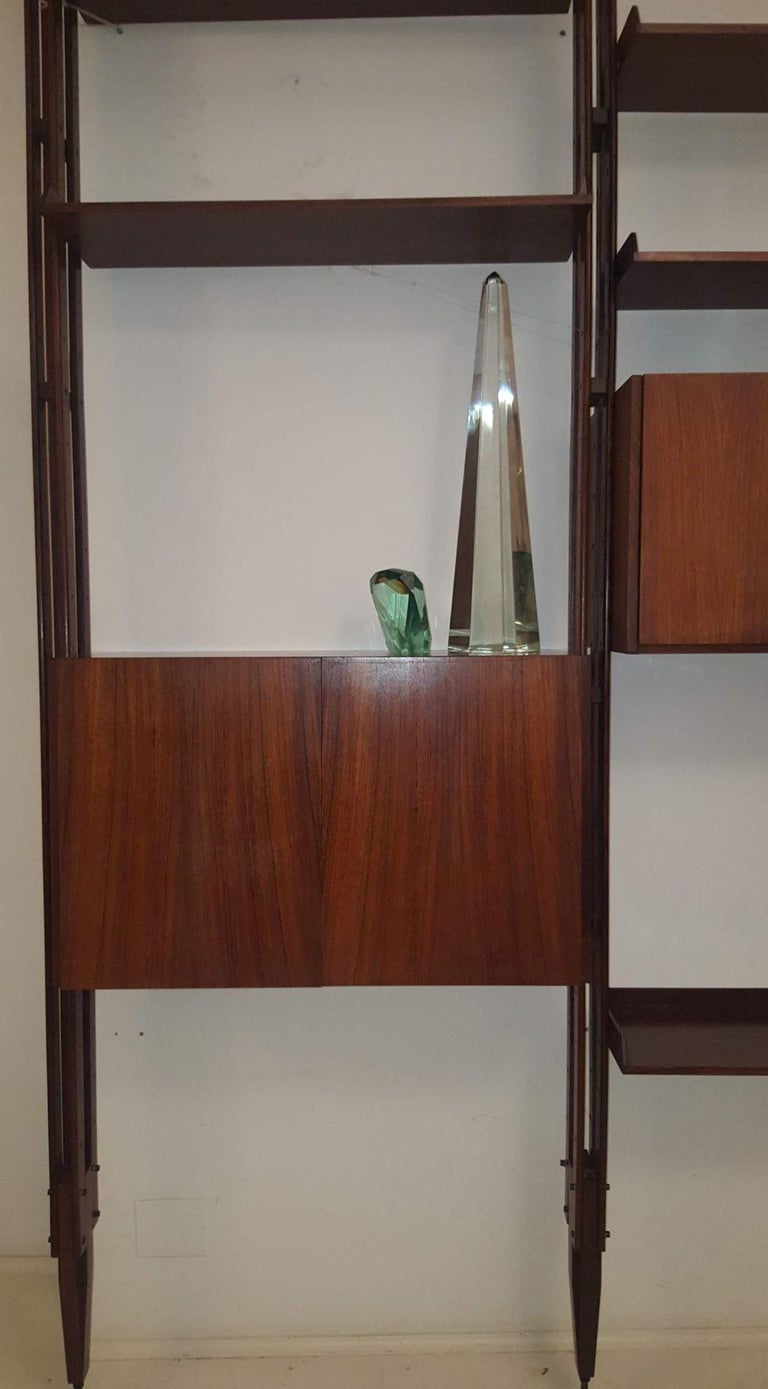 Franco Albini Midcentury Bookcase  Wood LB7 Designed for Poggi in 1957,  Italia In Good Condition For Sale In Milano, IT