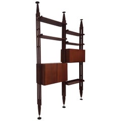 Franco Albini Midcentury Bookcase Wood LB7 Designed for Poggi in 1957, Italia