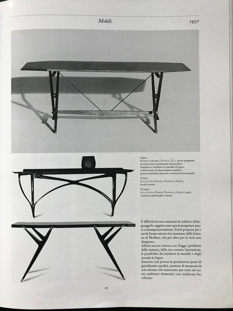 Franco Albini Midcentury Italian Wood ‘TL2’ Model Treste Table for Poggi, 1950s 9