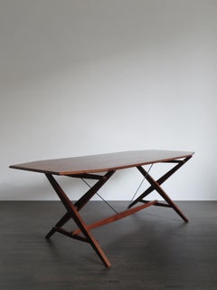 Franco Albini Italienischer Holztisch Modell 'TL2' der Jahrhundertmitte für Poggi, 1950er Jahre