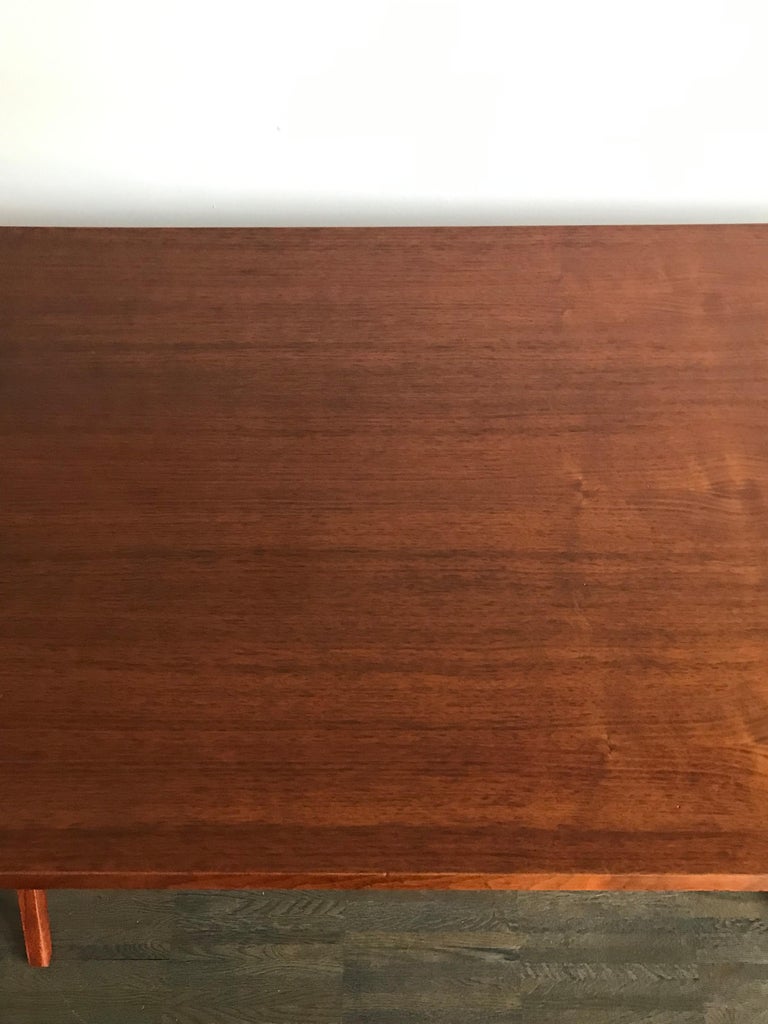 Metal Franco Albini Midcentury Italian Wood ‘TL2’ Model Treste Table for Poggi, 1950s